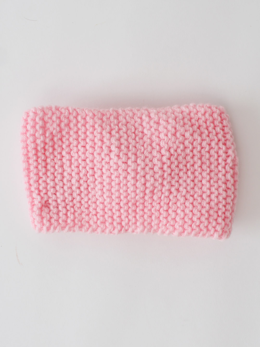 Woonie Bow Detailed Knitted Headband - Pink