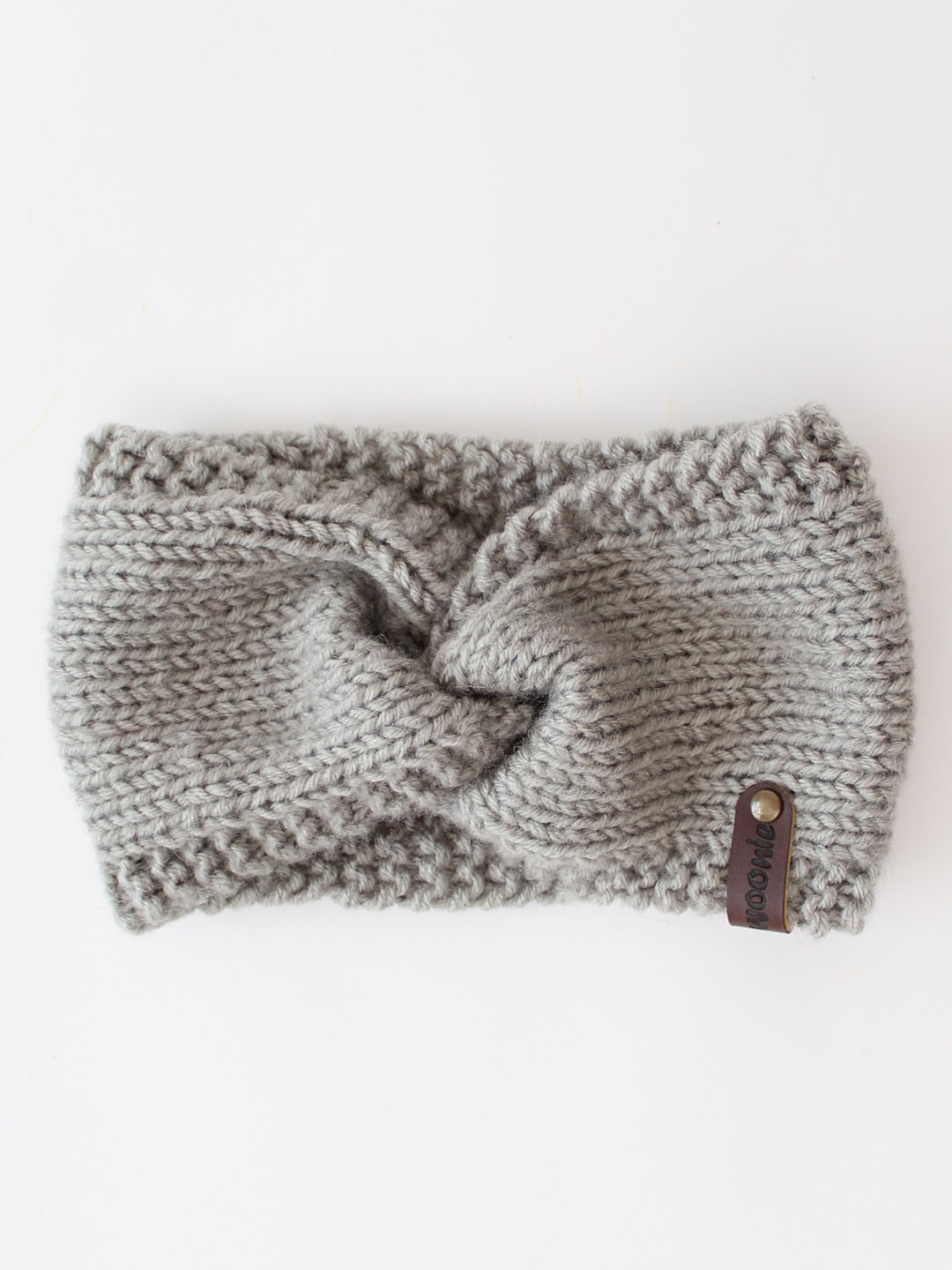 Woonie Self Design Headband - Grey