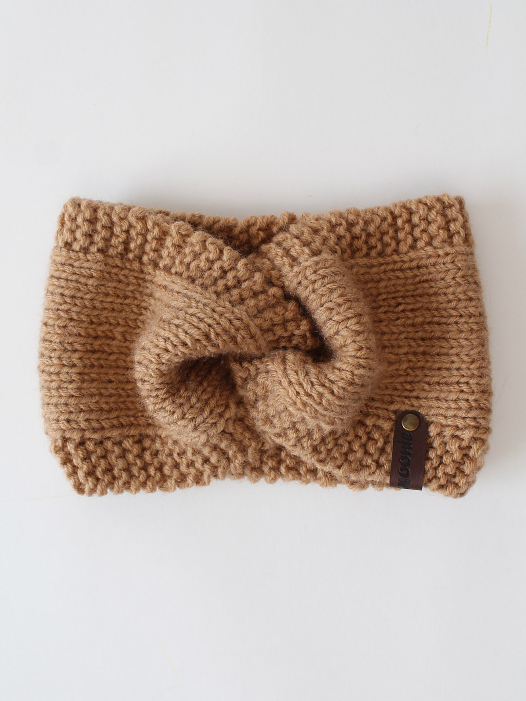 Woonie Self Design Headband - Brown