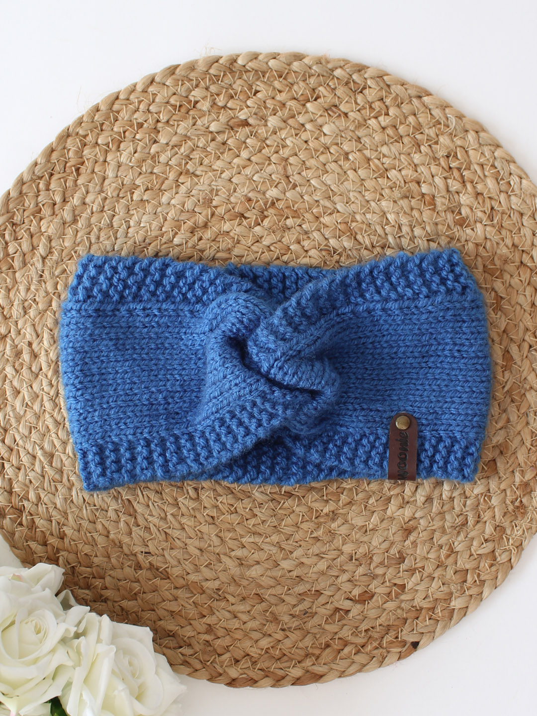 Woonie Twisted & Knitted Headband - Blue