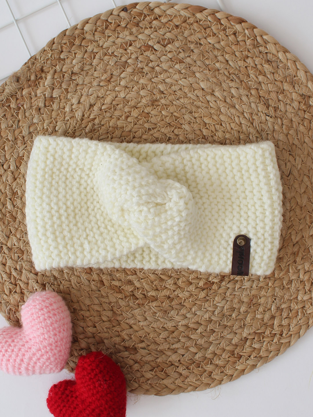 Woonie Knitted Headband - Cream