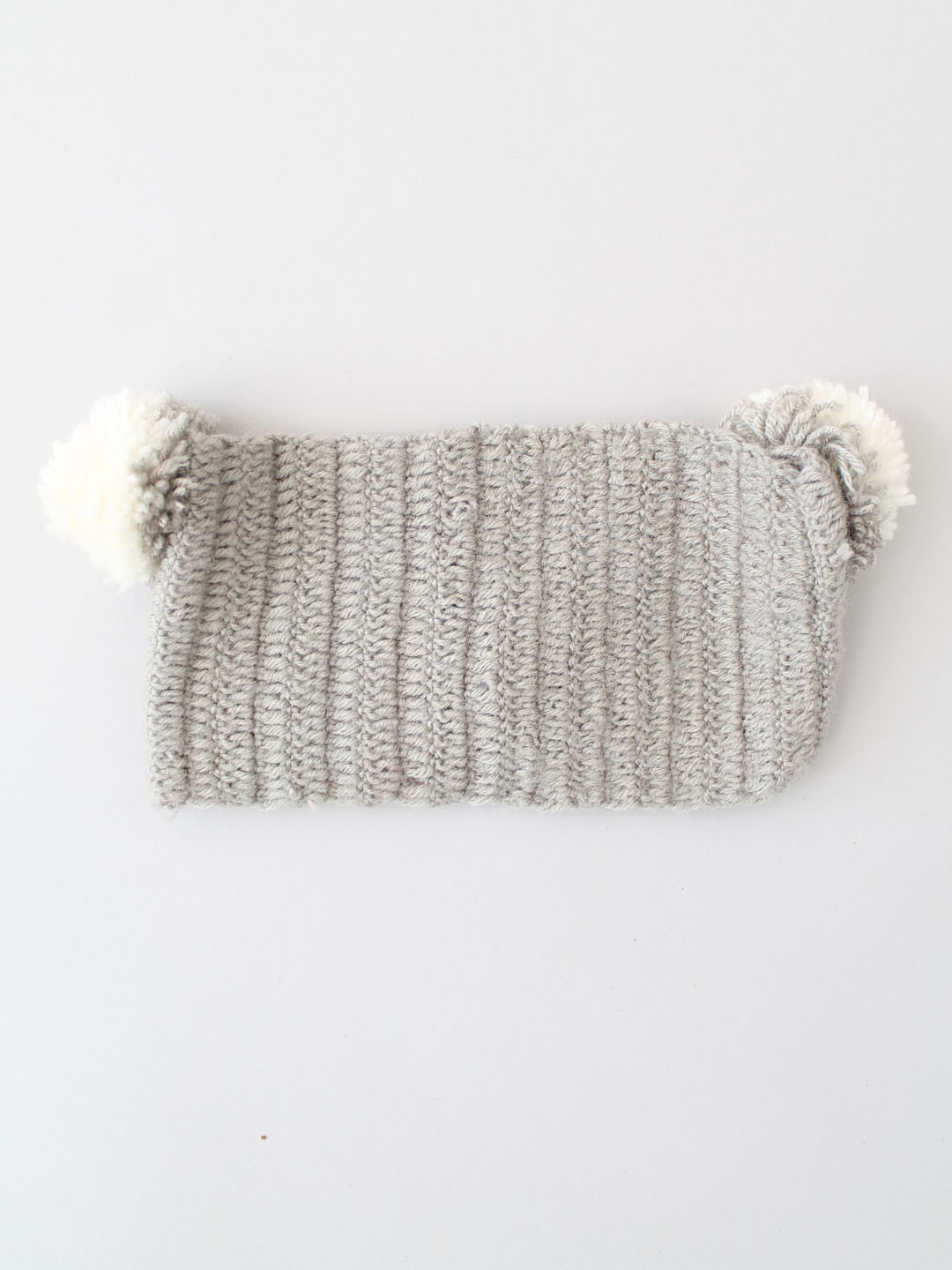 Woonie Knitted Bear Headband - Grey