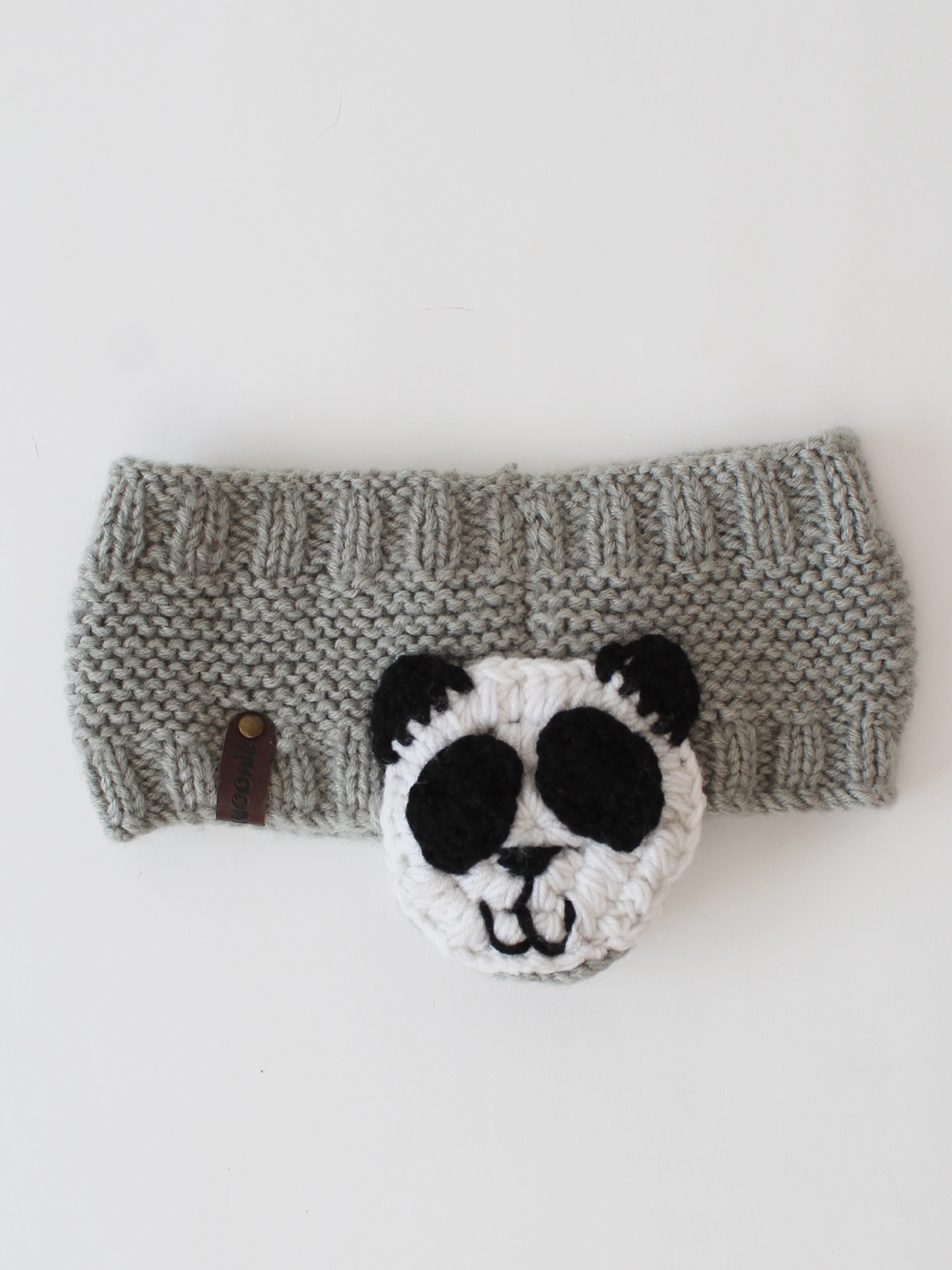 Woonie Panda Design Headband - Grey