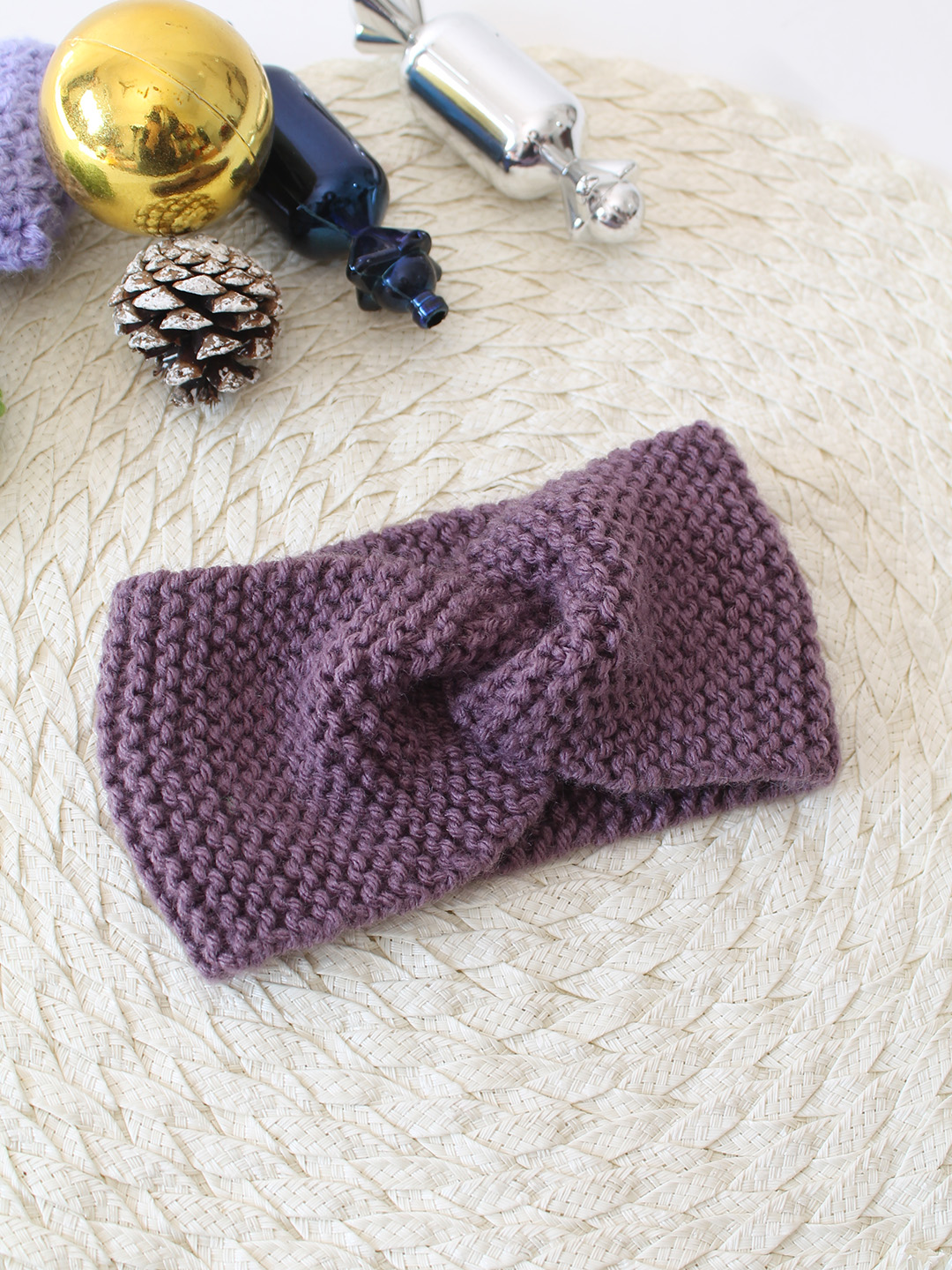 Woonie Bow Knot Headband - Purple