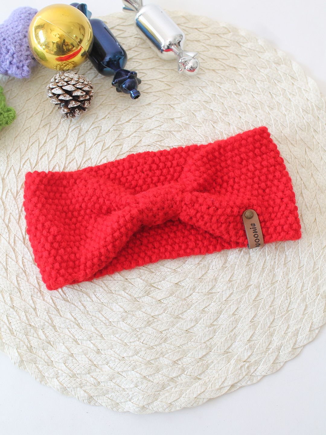 Woonie Bow Headband - Red