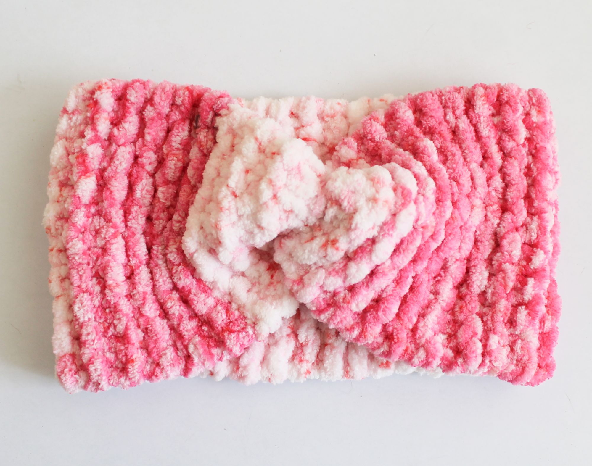 Woonie Handmade Woollen Twisted Headband - Pink