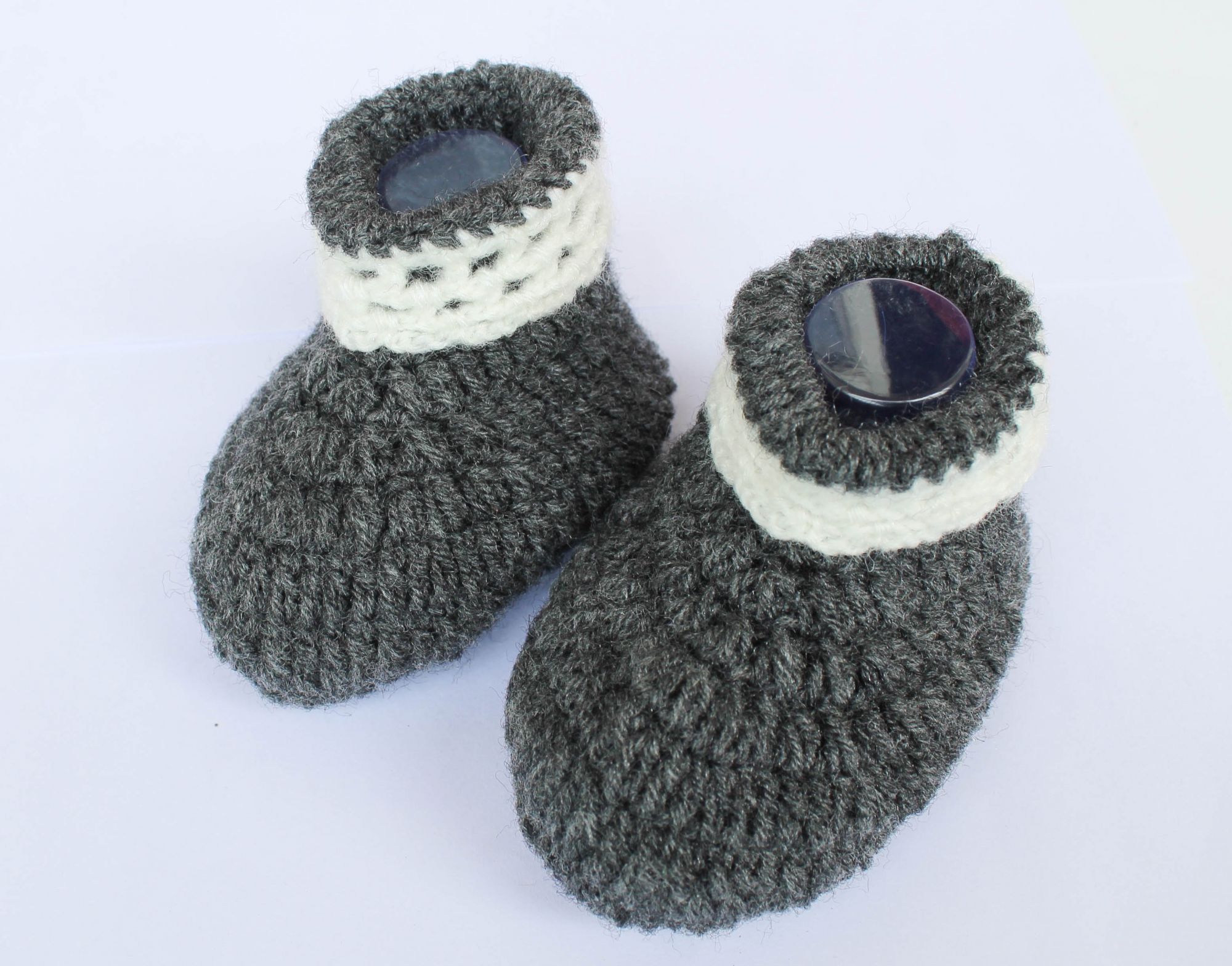 Woonie Handmade Booties - Grey