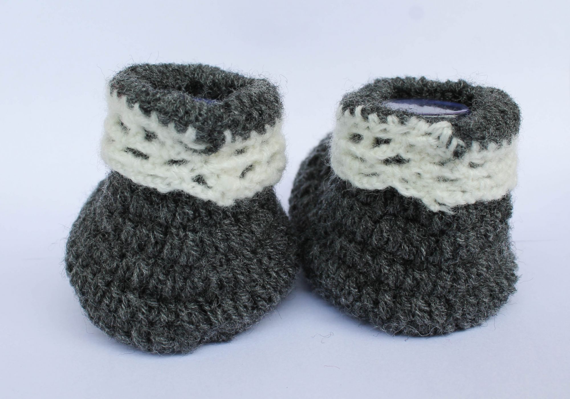 Woonie Handmade Booties - Grey