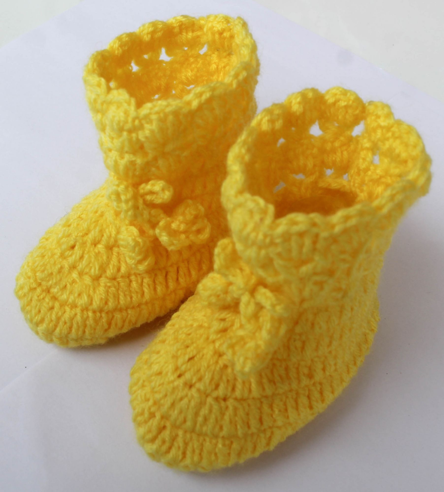 Woonie Handmade Booties-Yellow