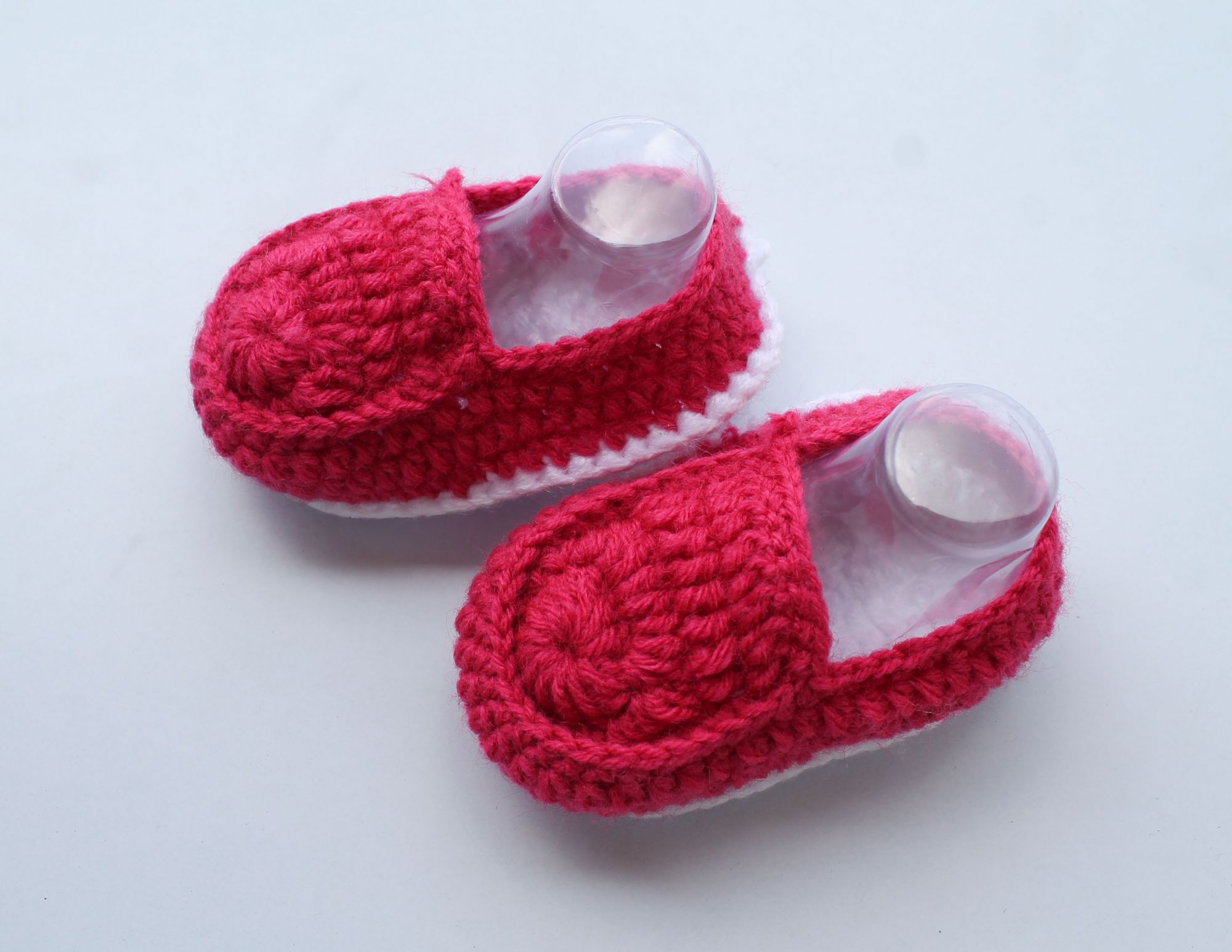 Woonie Handmade Crochet Loafers - Pink