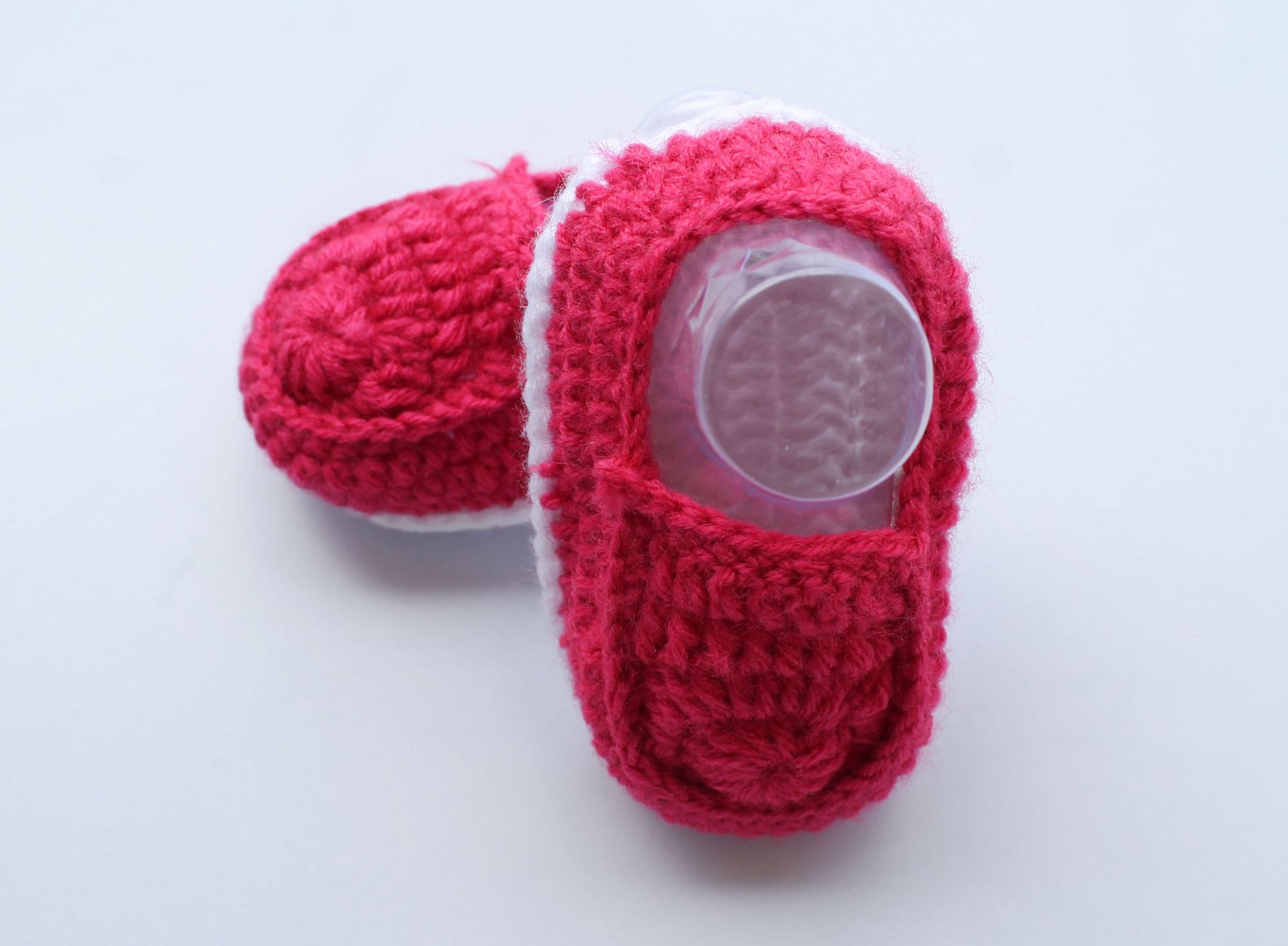 Woonie Handmade Crochet Loafers - Pink