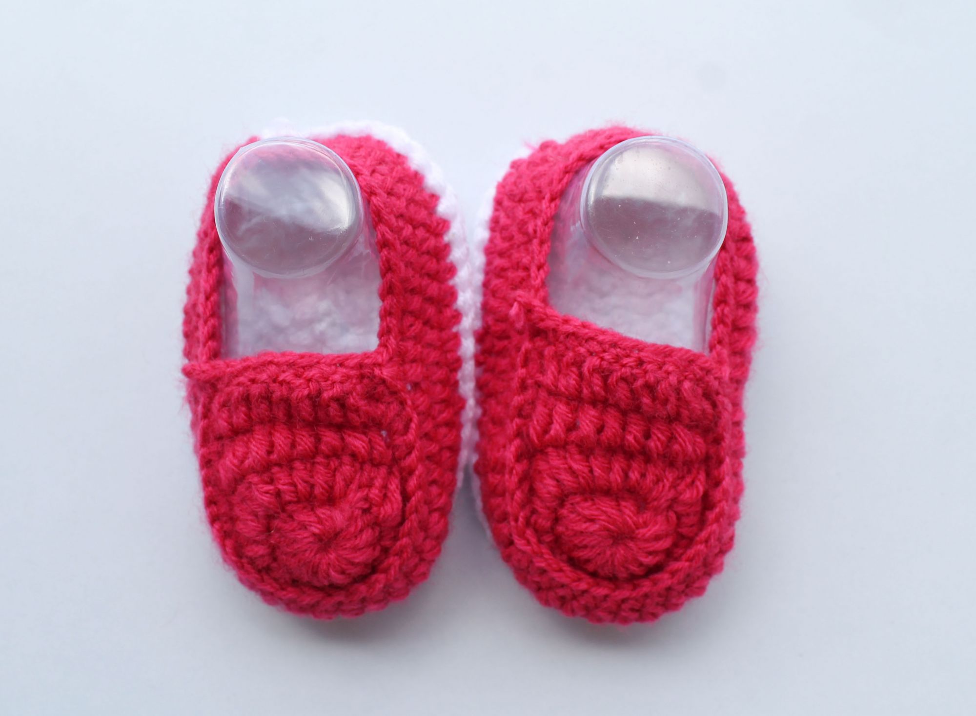 Woonie Handmade Crochet Loafers - Pink