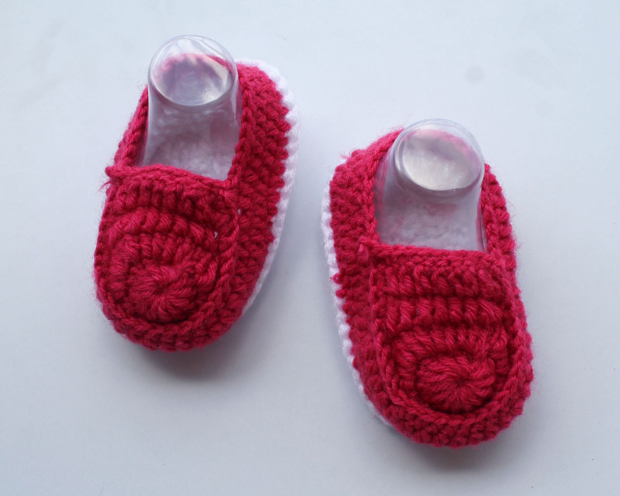 Woonie Handmade Crochet Loafers - Pink