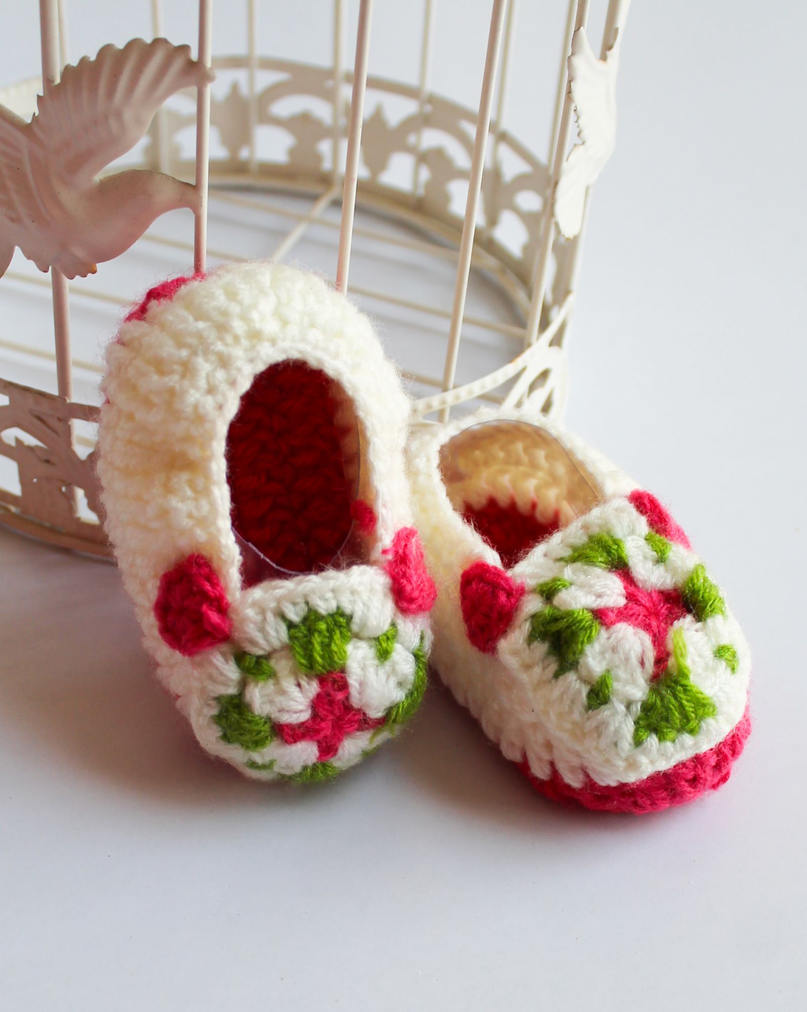 Woonie Handmade Booties - Cream