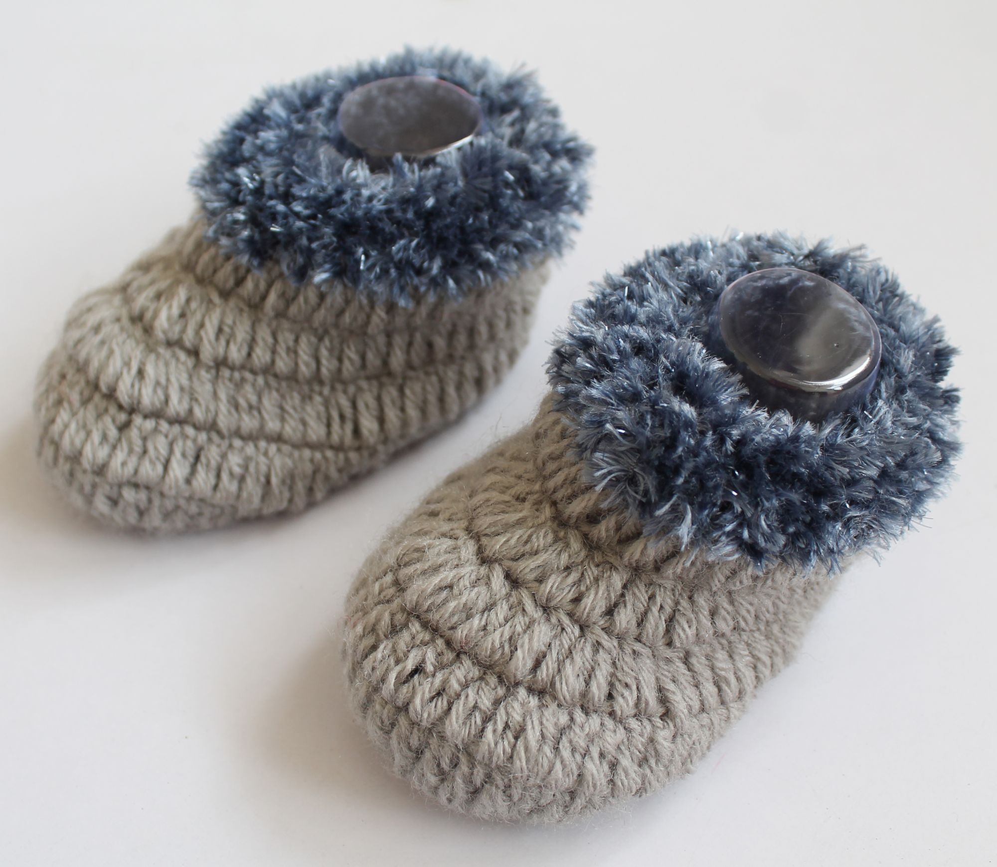 Woonie Color Block Booties - Grey