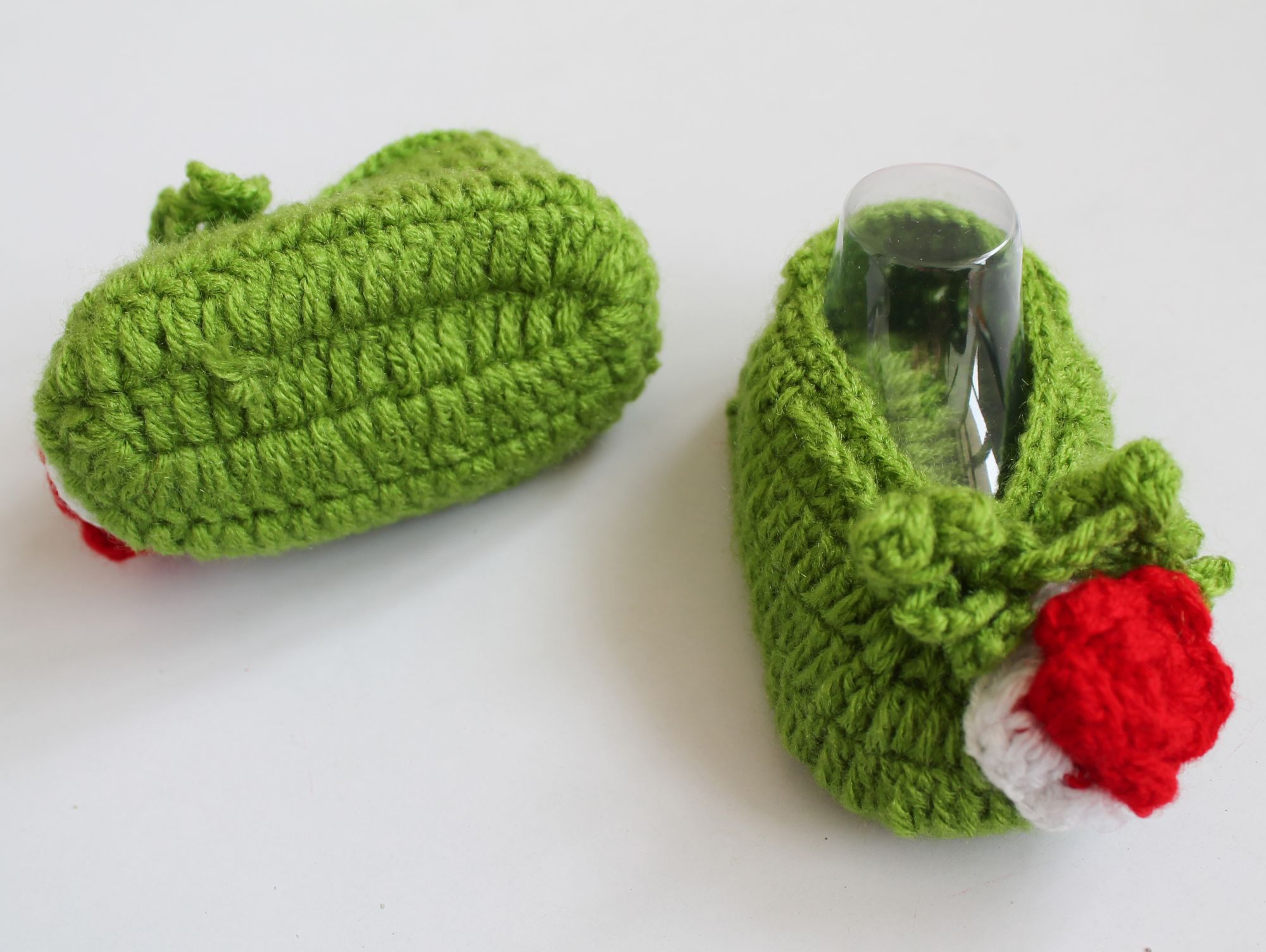 Woonie Handmade Flower Booties - Green