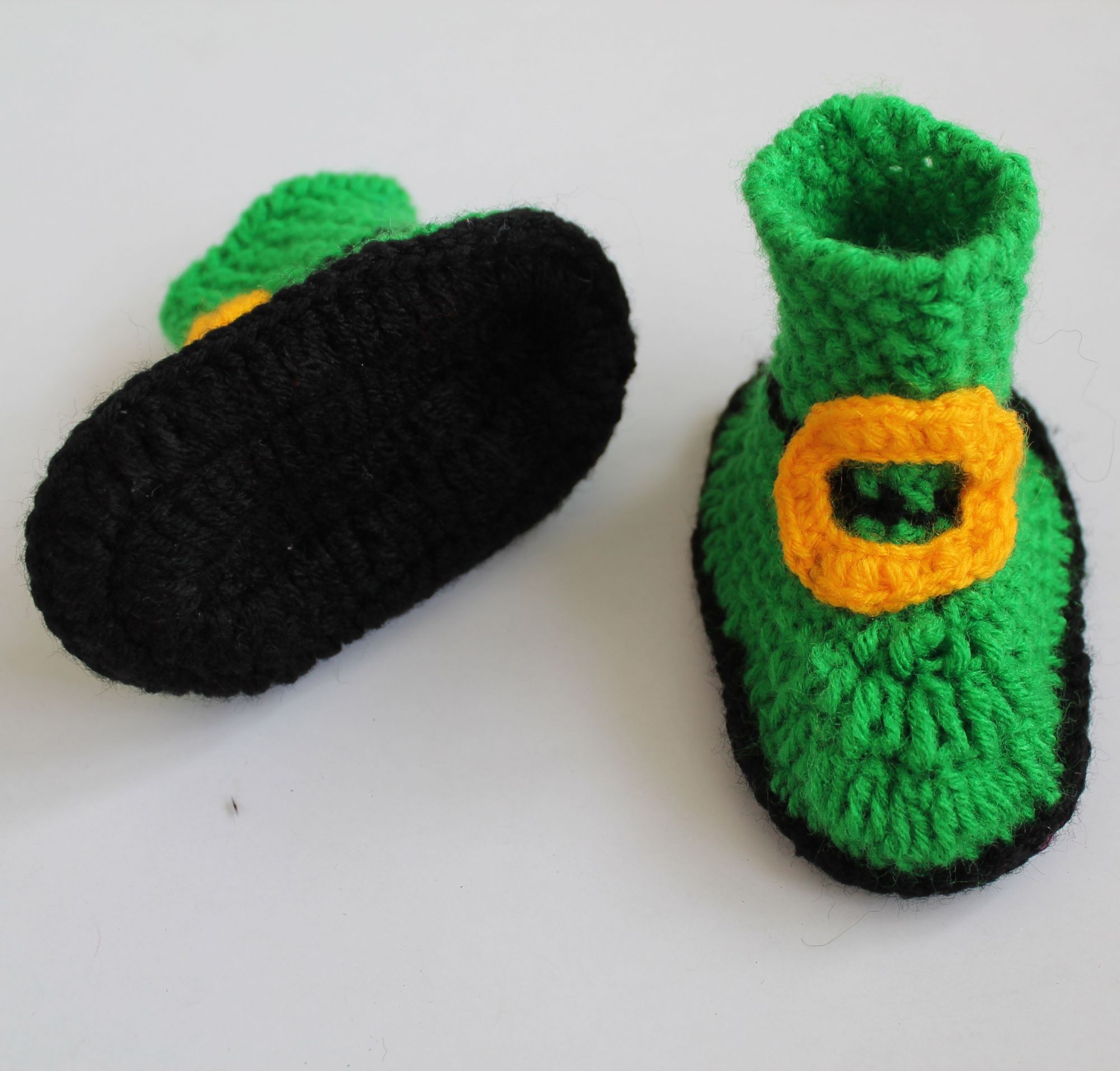 Woonie Handmade Booties - Green