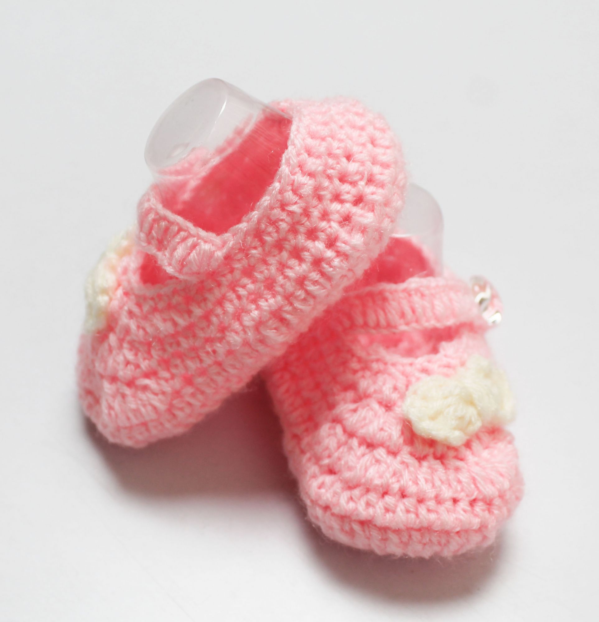 Woonie Handmade Bow Detailing Booties-Pink