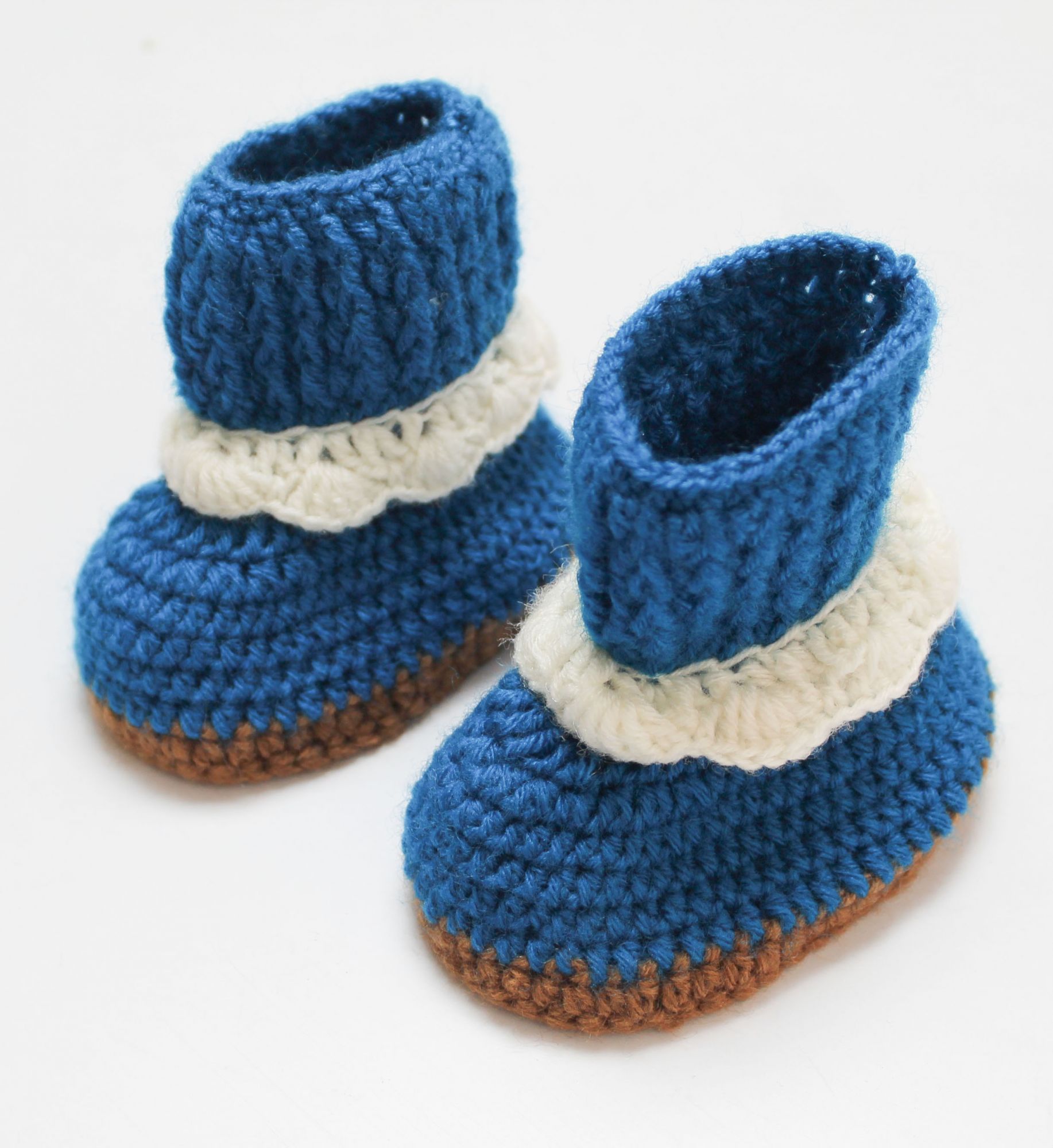Woonie Handmade Booties - Blue