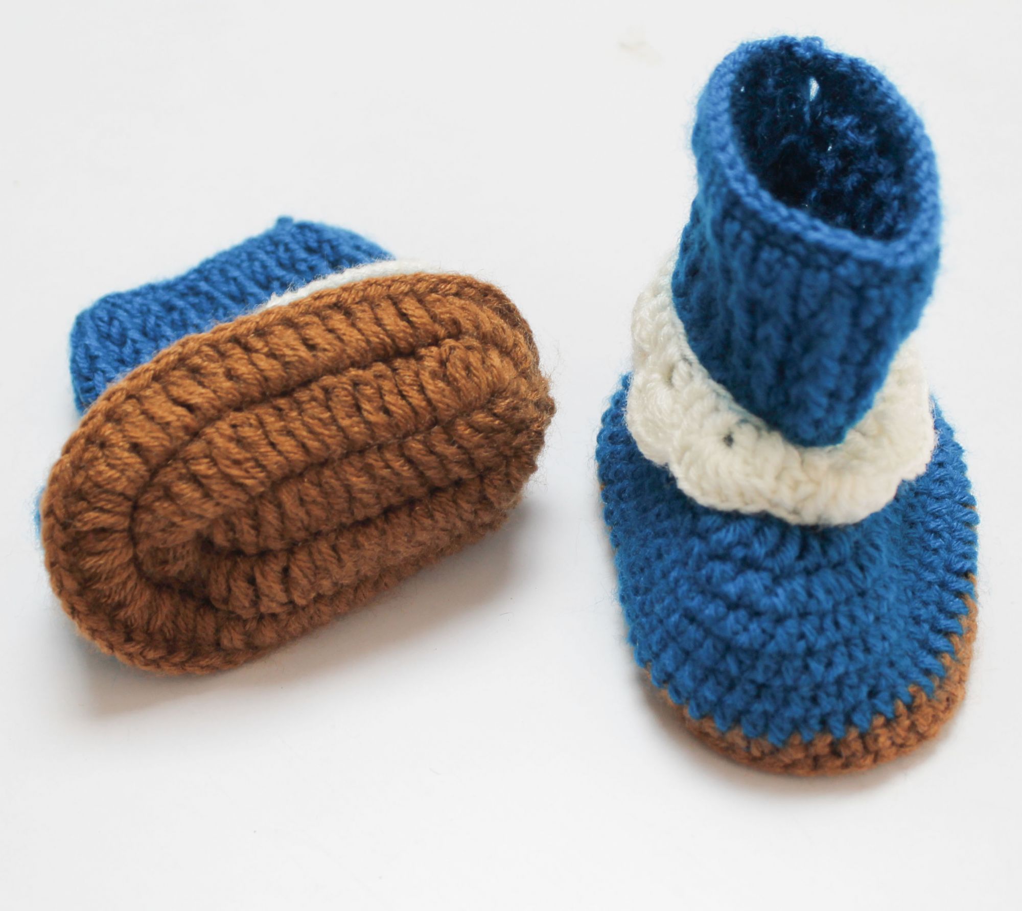 Woonie Handmade Booties - Blue