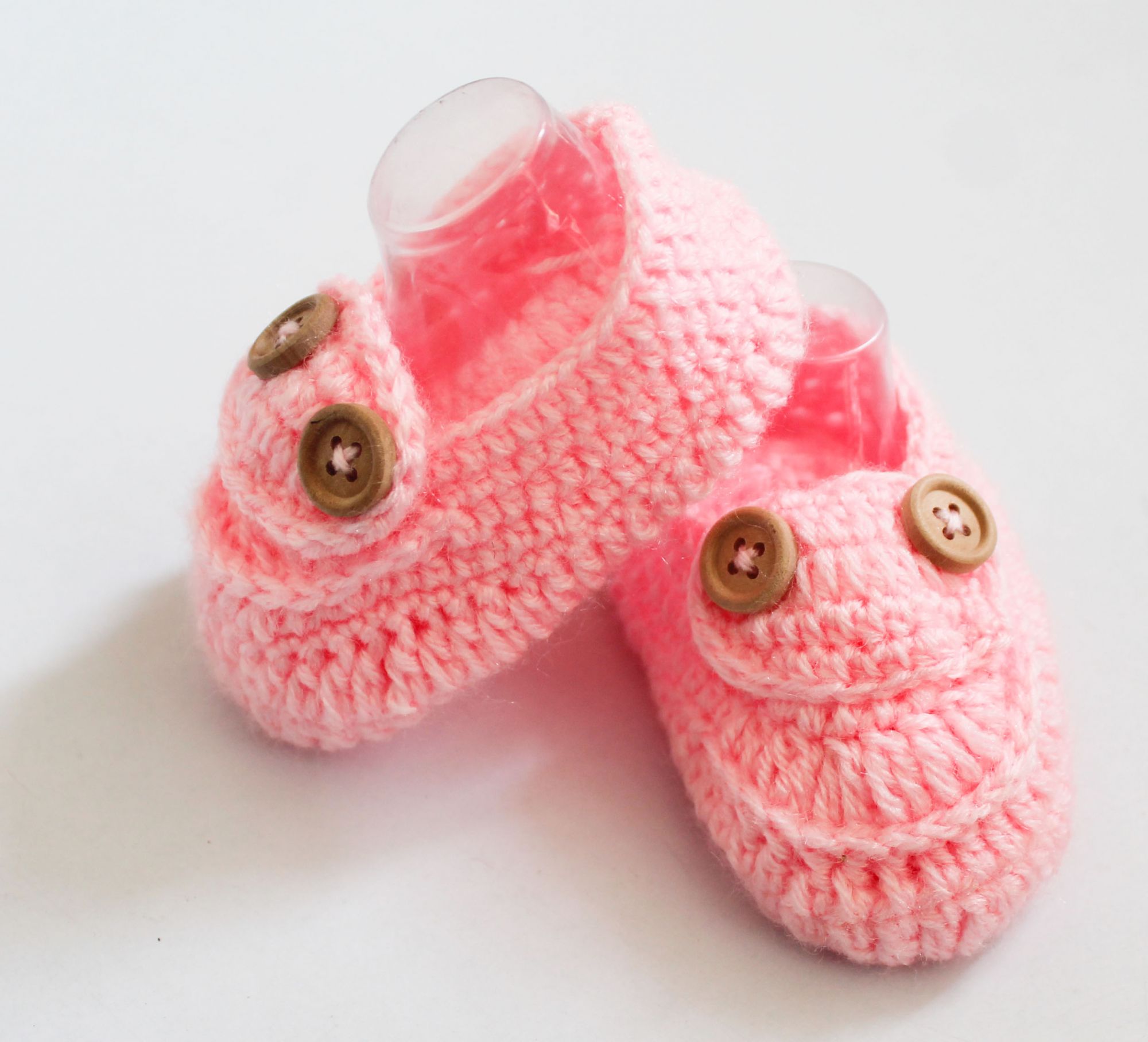 Woonie Handmade Booties - Pink
