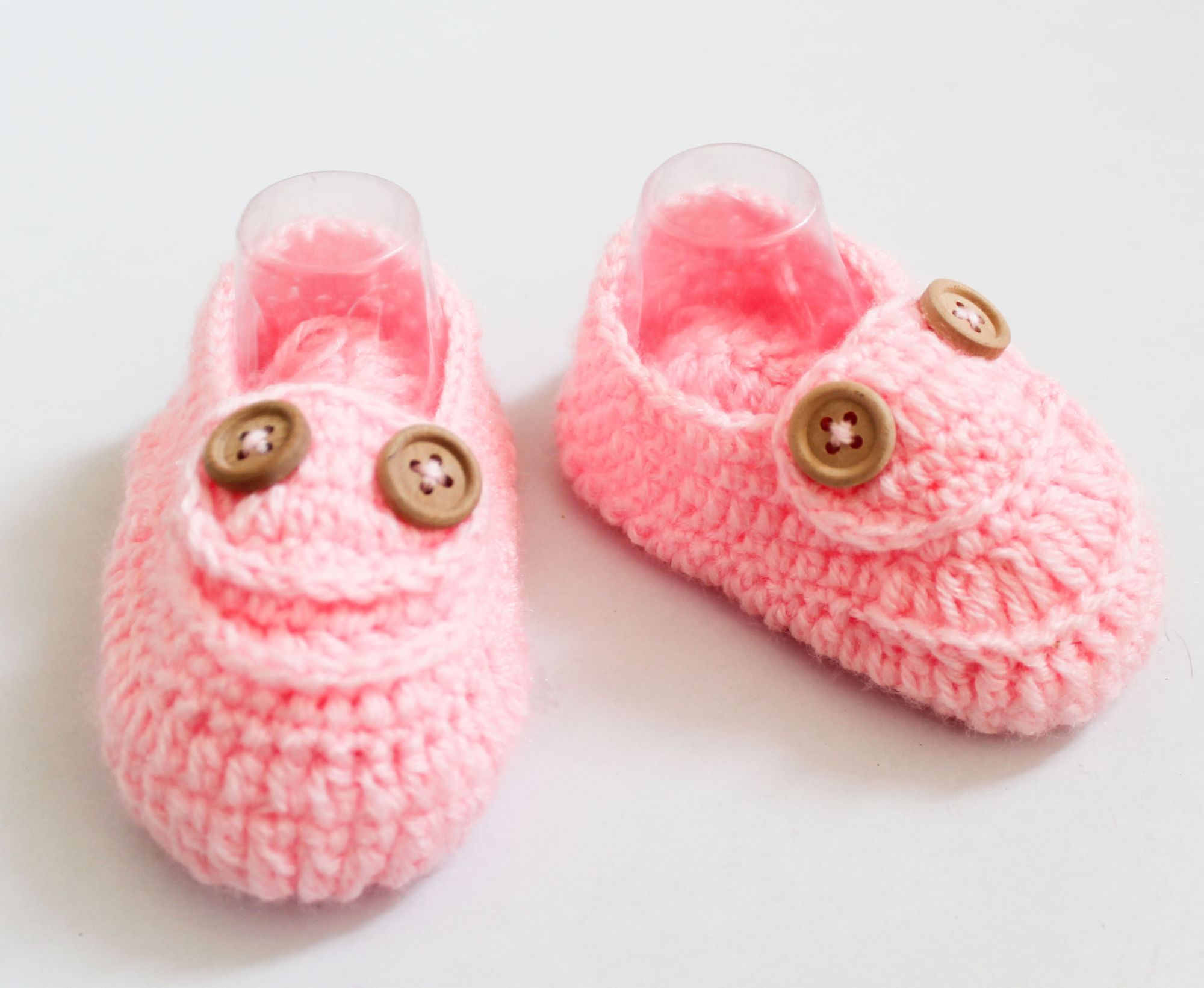 Woonie Handmade Booties - Pink