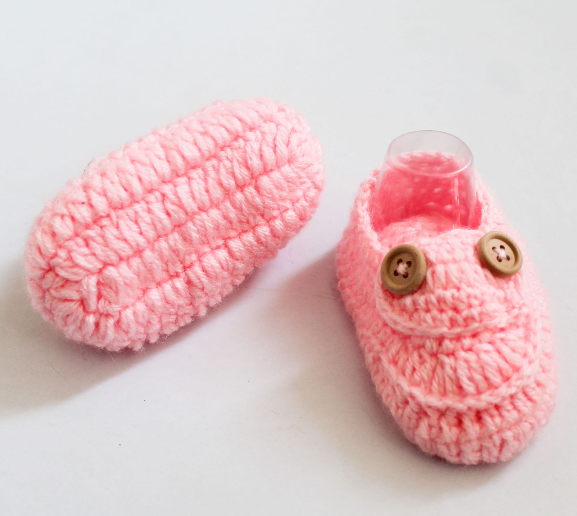 Woonie Handmade Booties - Pink