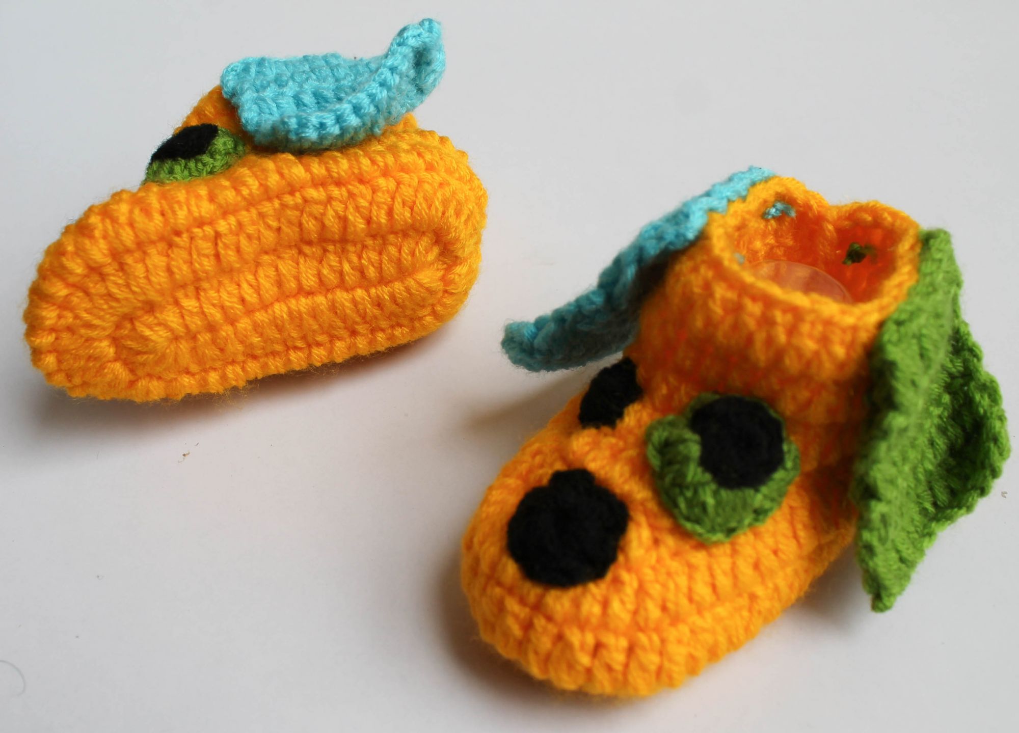 Woonie Handmade Dog Design Booties-Yellow