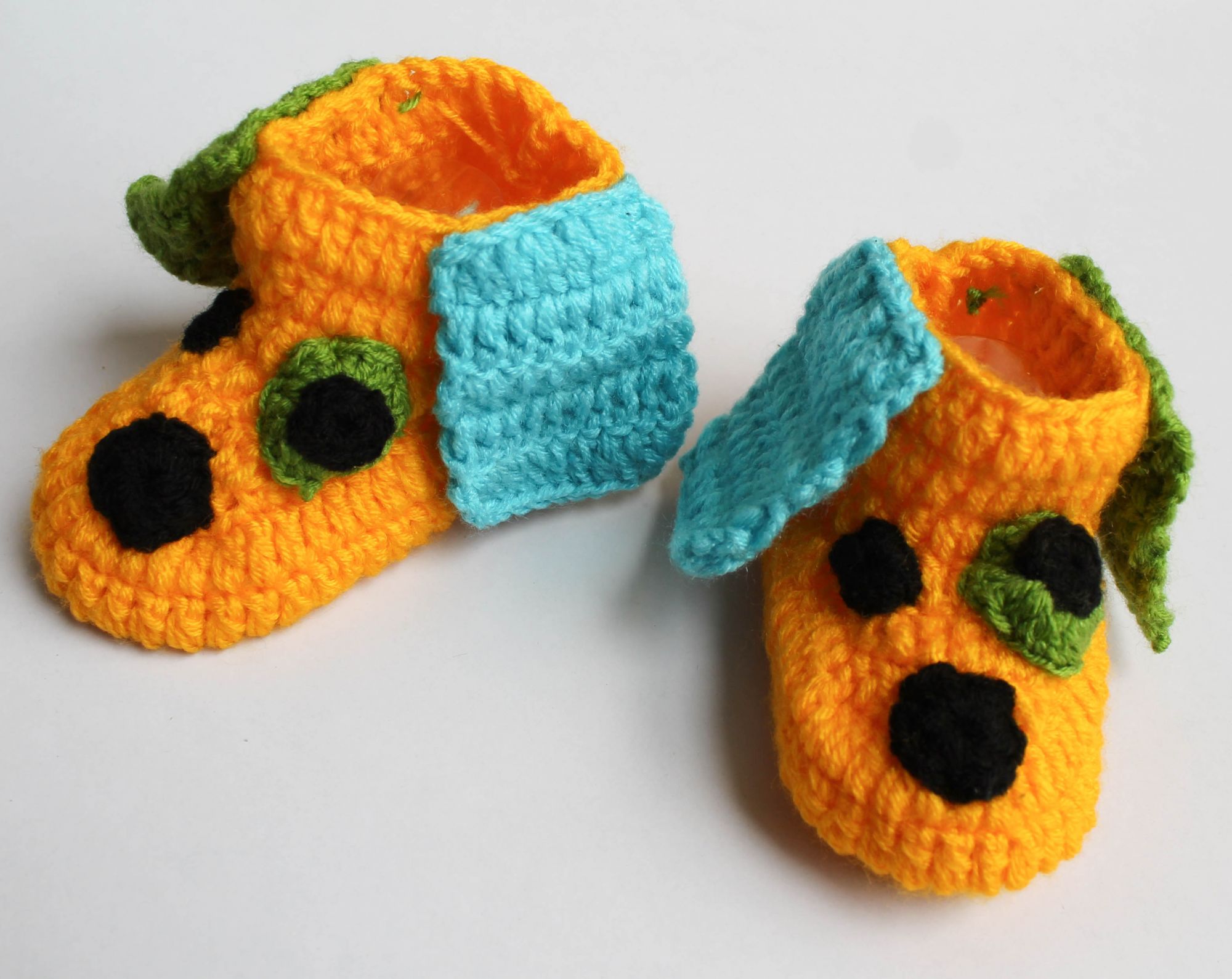 Woonie Handmade Dog Design Booties-Yellow