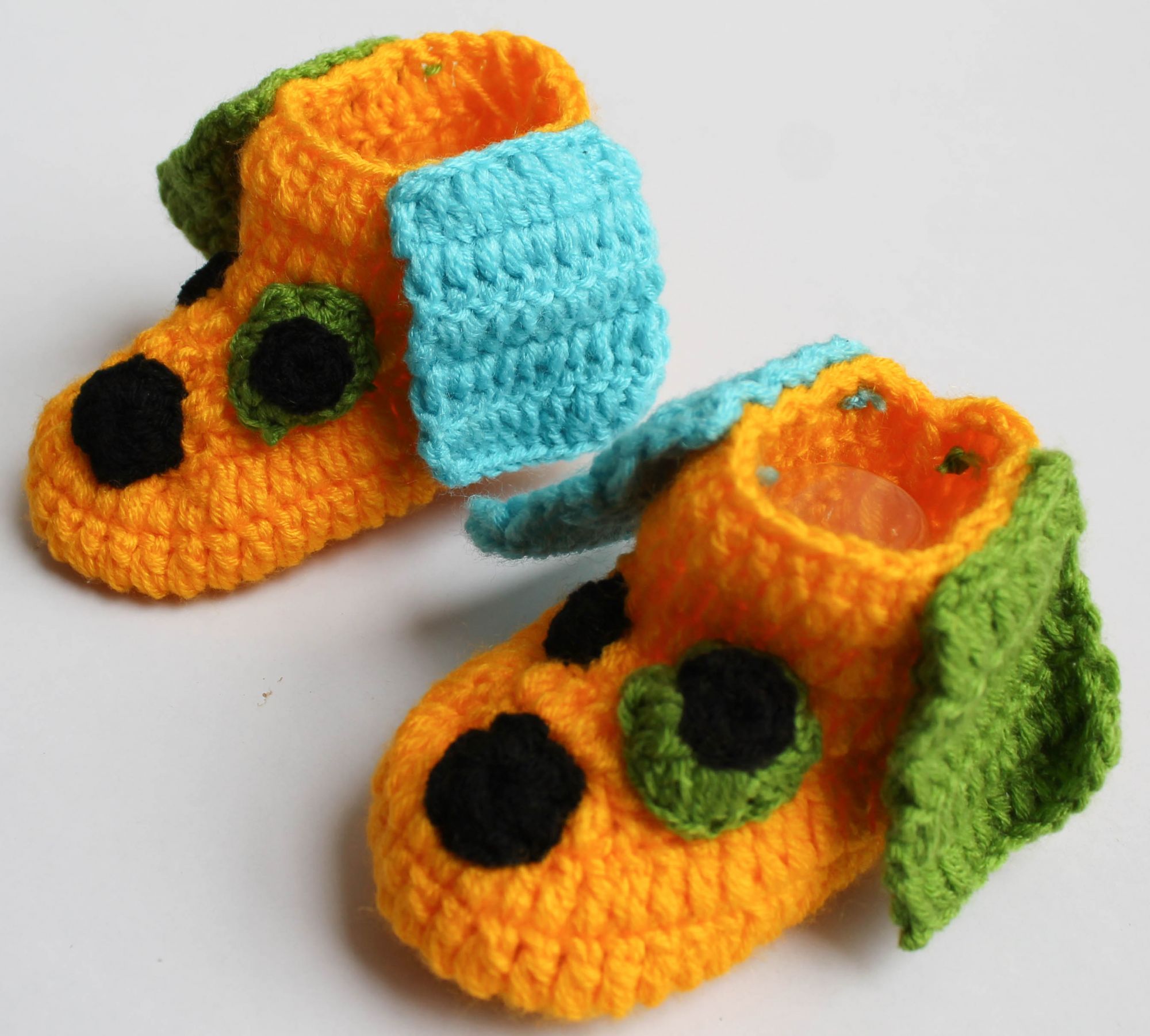 Woonie Handmade Dog Design Booties-Yellow