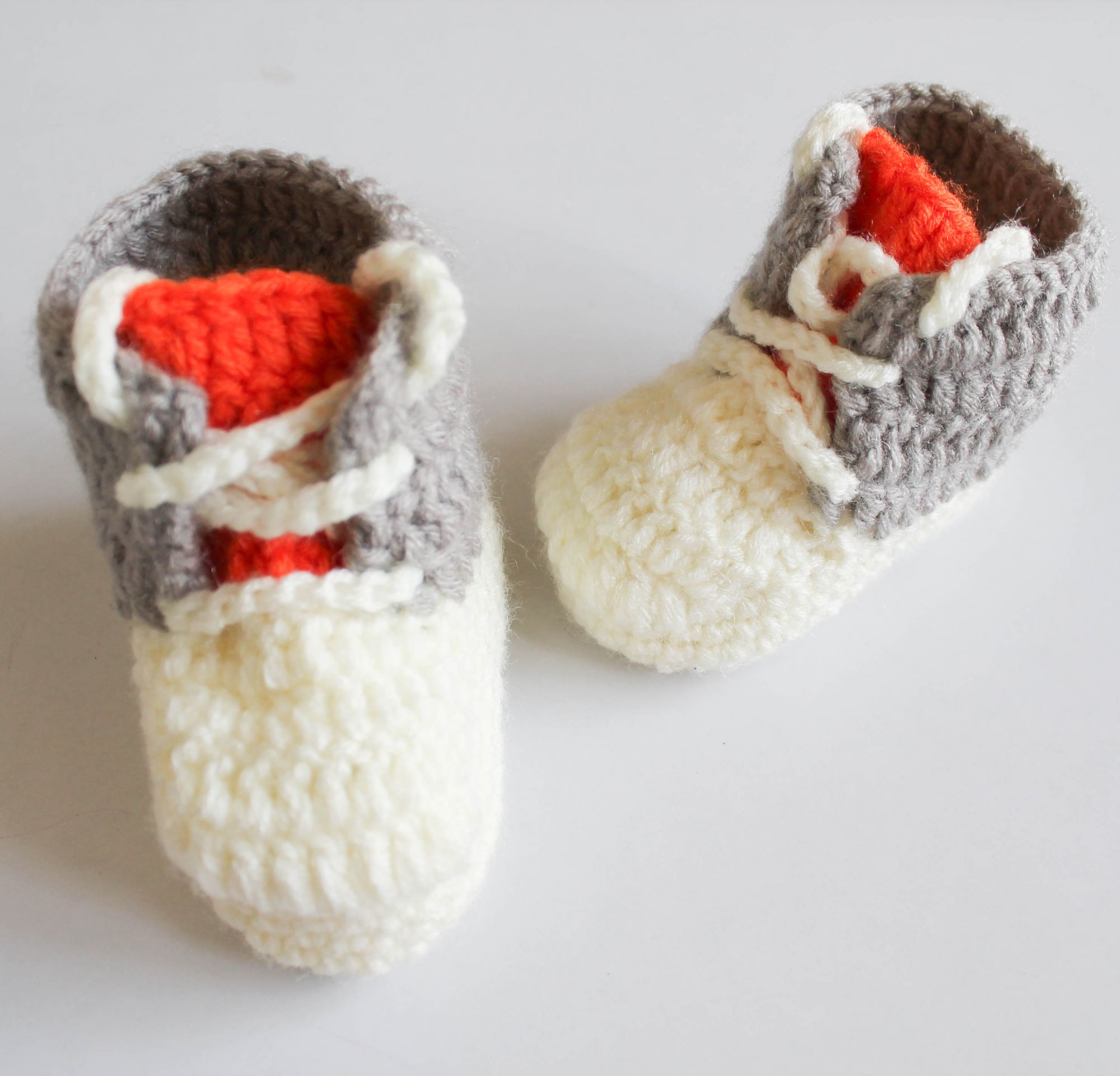 Woonie Handmade Shoes With Laces-Grey & Cream
