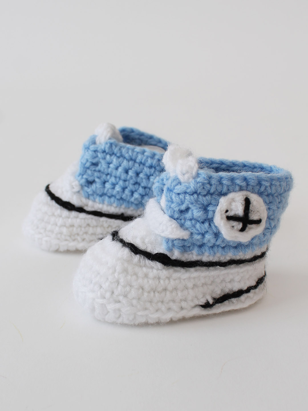 Woonie Crochet Sports Boots- Blue