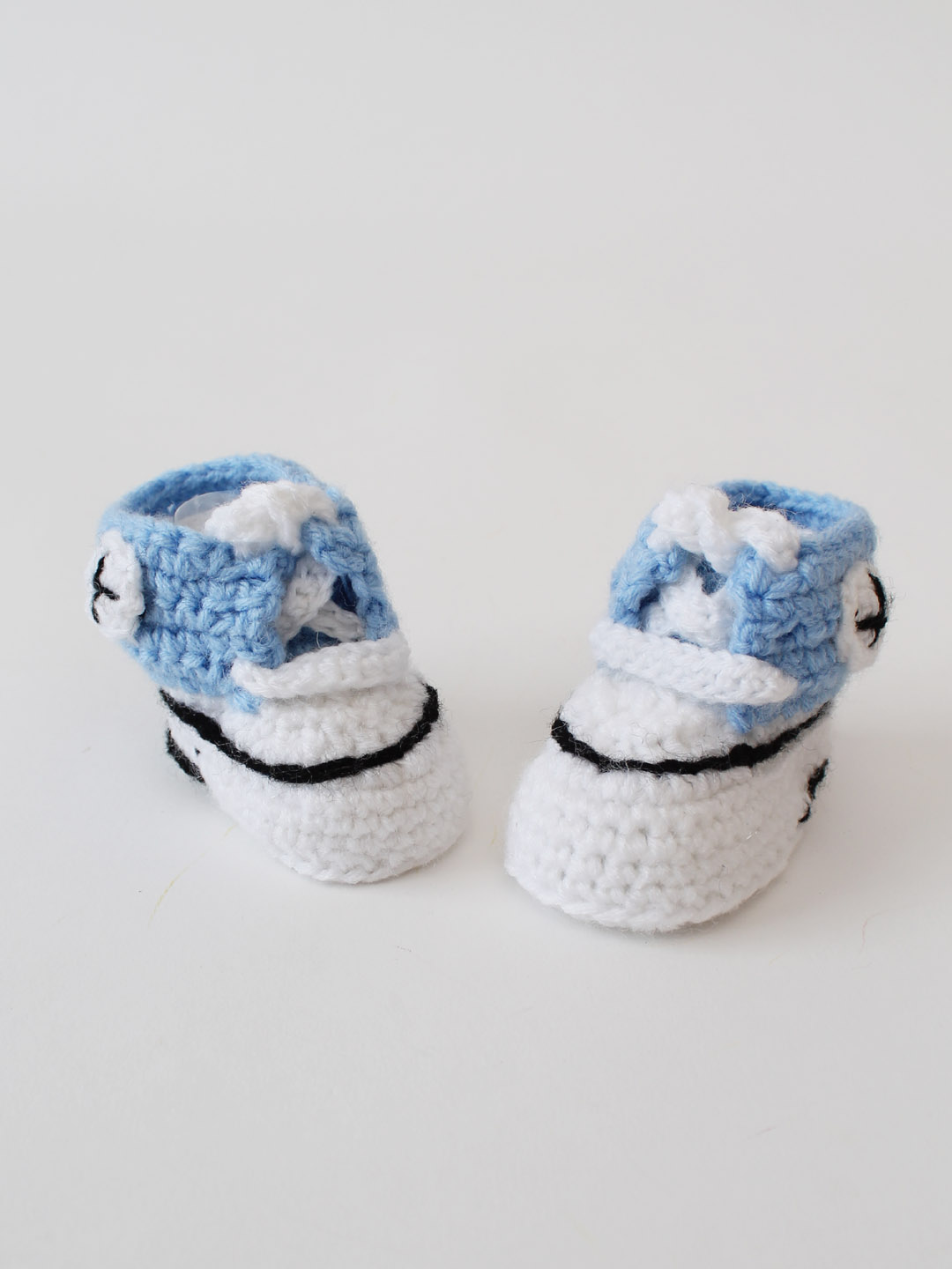 Woonie Crochet Sports Boots- Blue