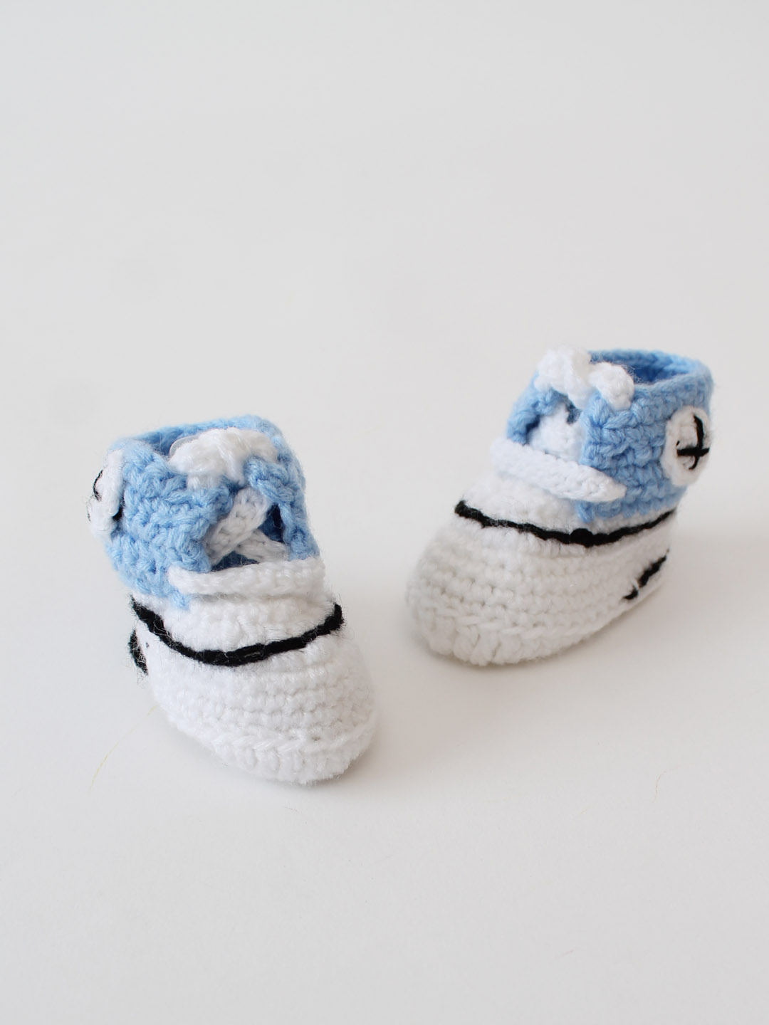 Woonie Crochet Sports Boots- Blue