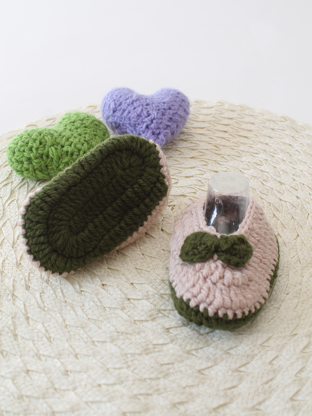 Woonie Handmade Bow Detailed Booties - Beige