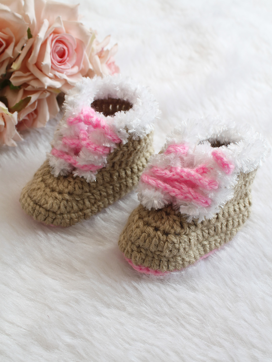 Woonie Self Design Booties - Beige