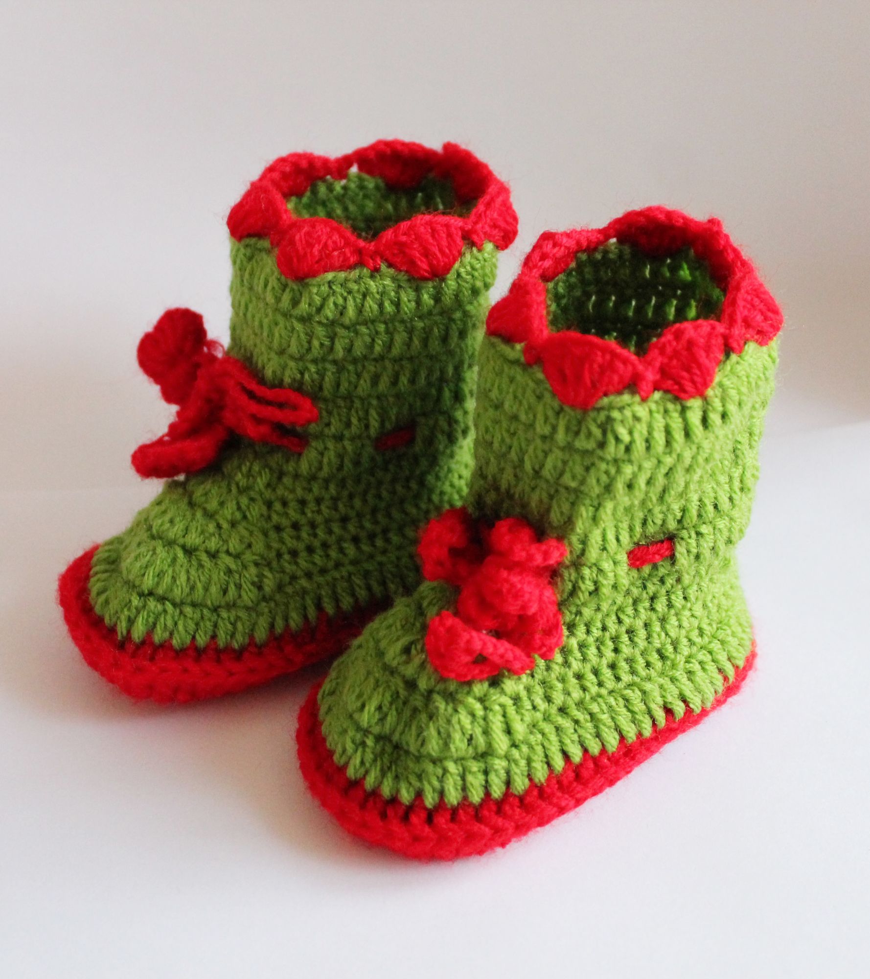 Woonie Green Woolen Boots