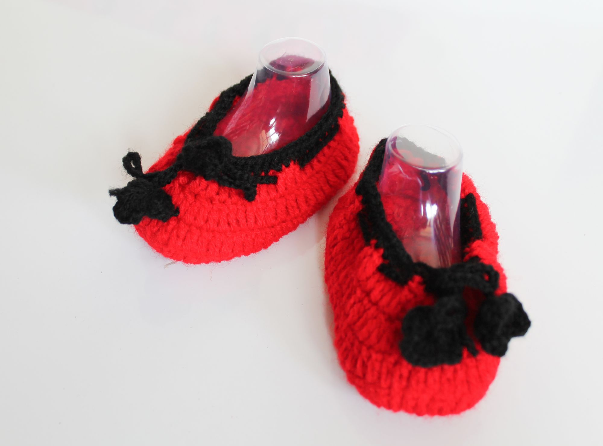 Woonie Handmade Red Booties