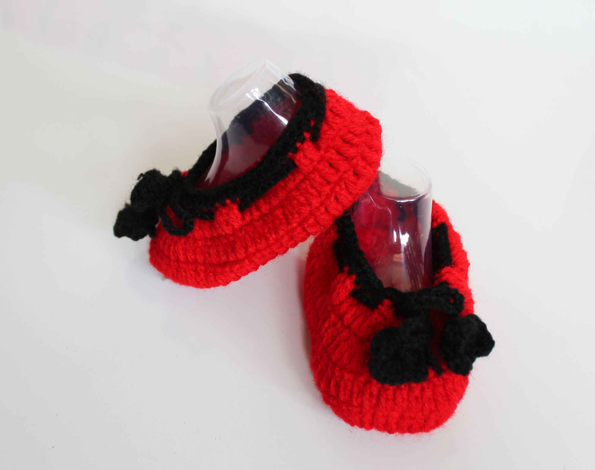 Woonie Handmade Red Booties