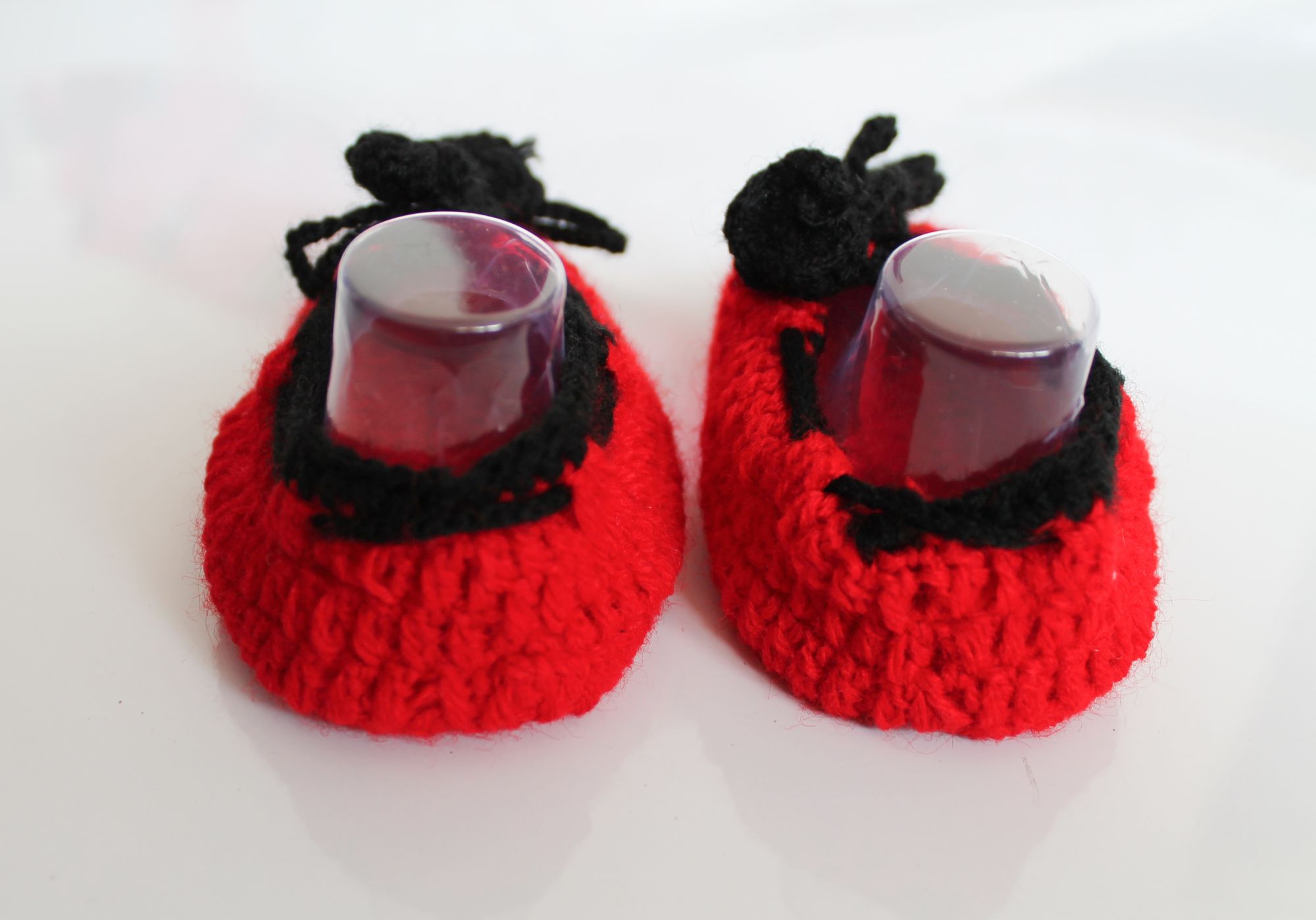 Woonie Handmade Red Booties