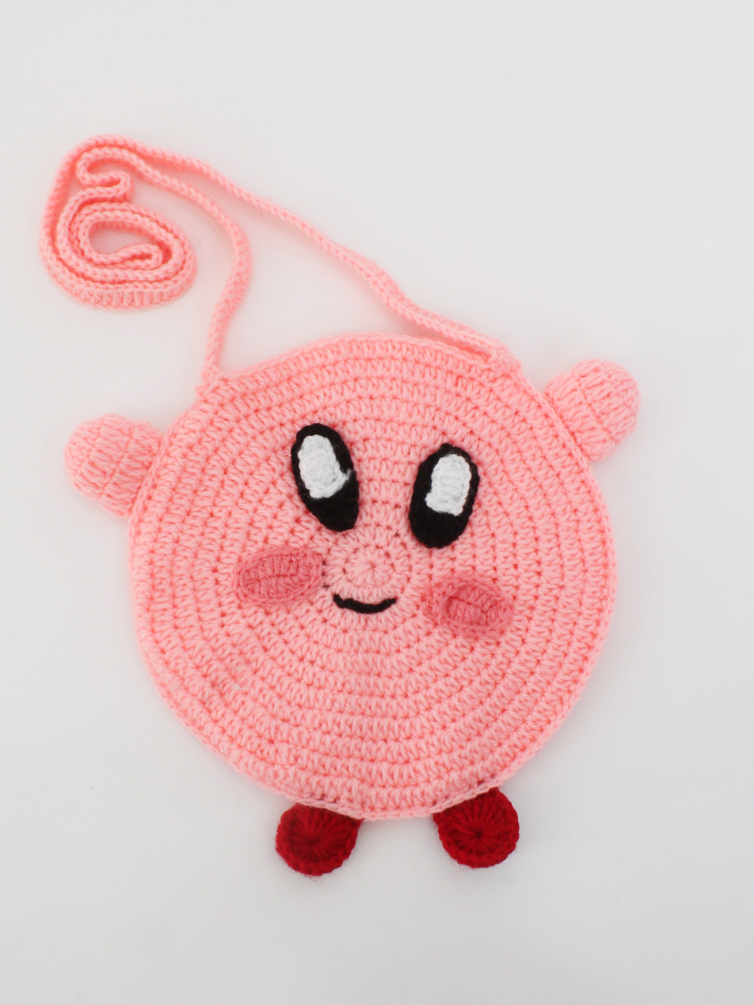 Woonie Handmade Teddy Sling Bag - Pink