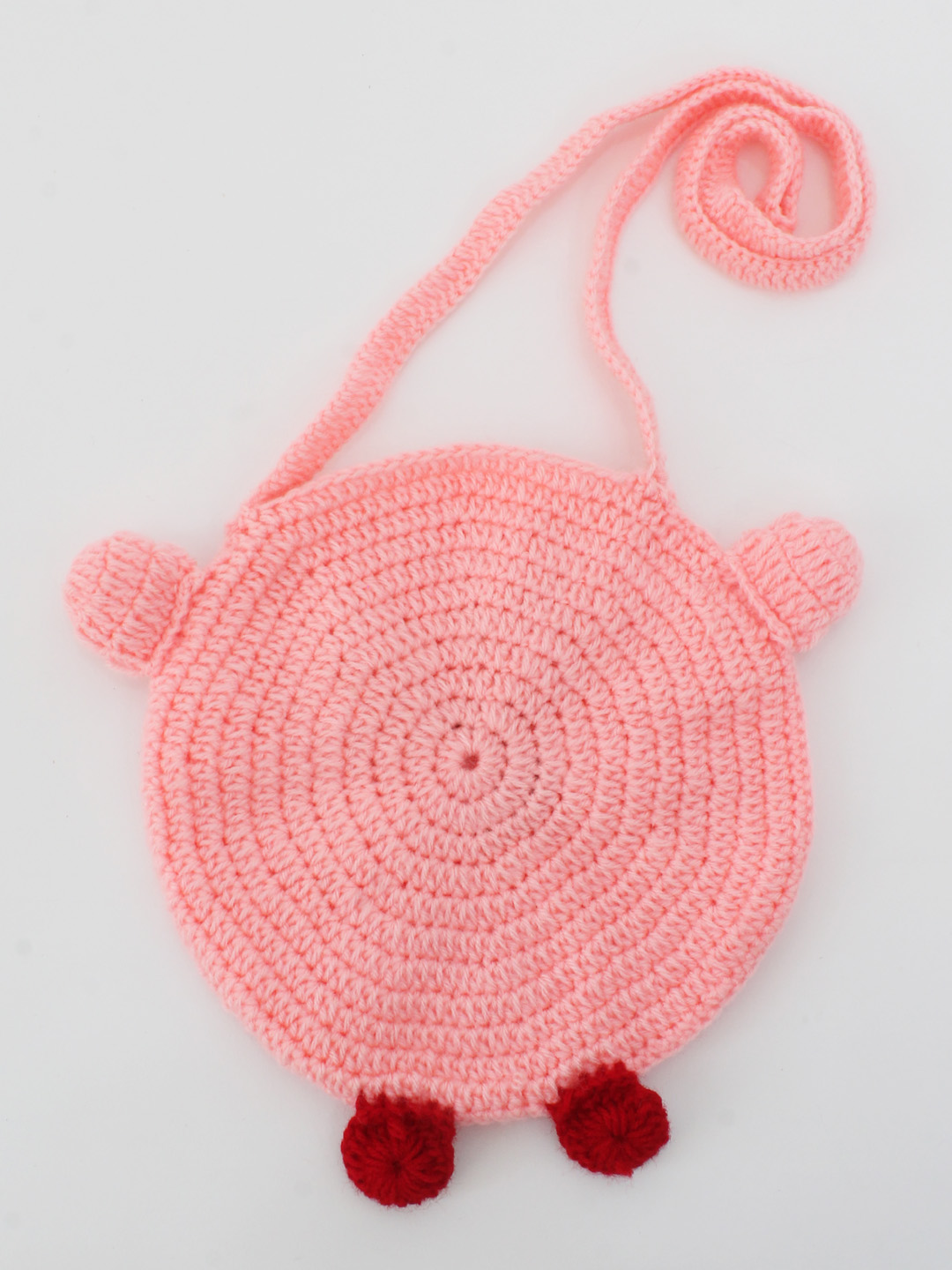 Woonie Handmade Teddy Sling Bag - Pink