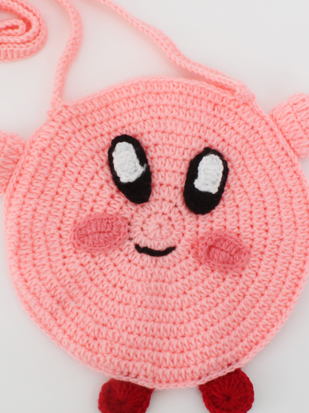 Woonie Handmade Teddy Sling Bag - Pink