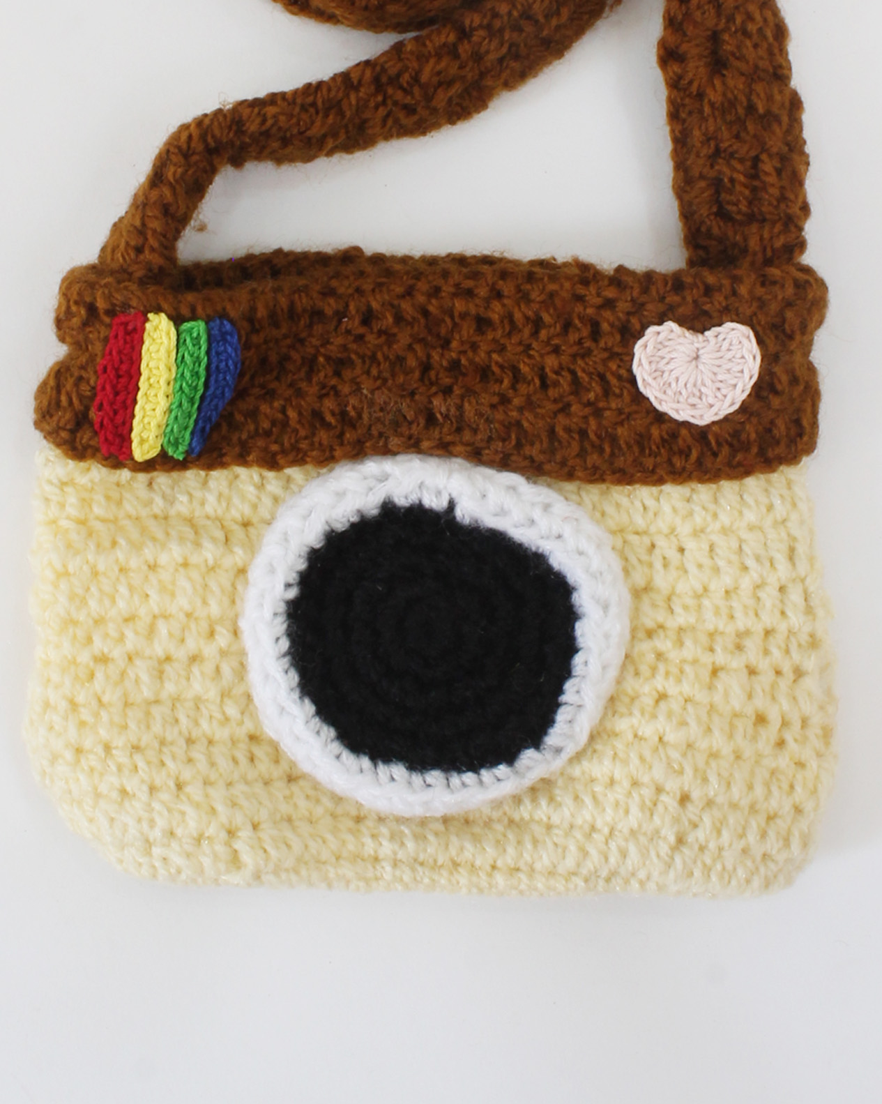 Woonie Handmade Apliques Sling Bag - Brown