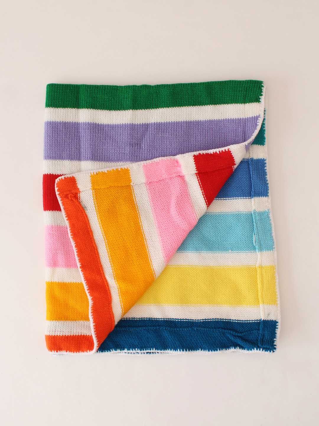 Woonie Striped Multicolored Blanket - Multi