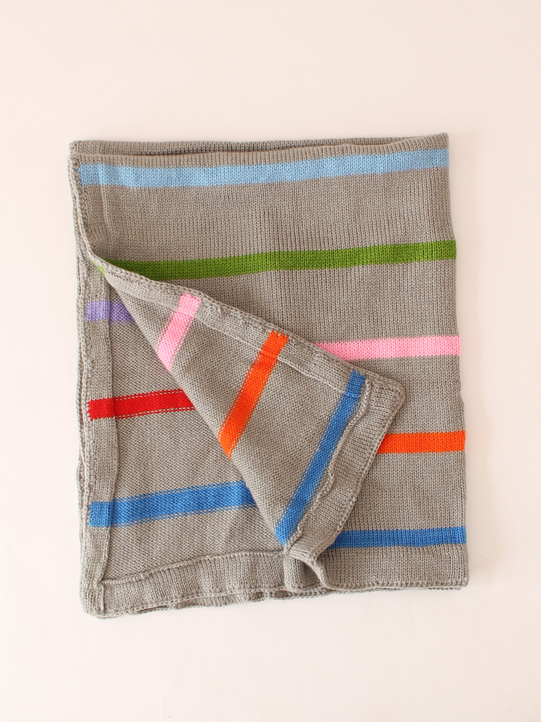 Woonie Striped Blanket - Grey
