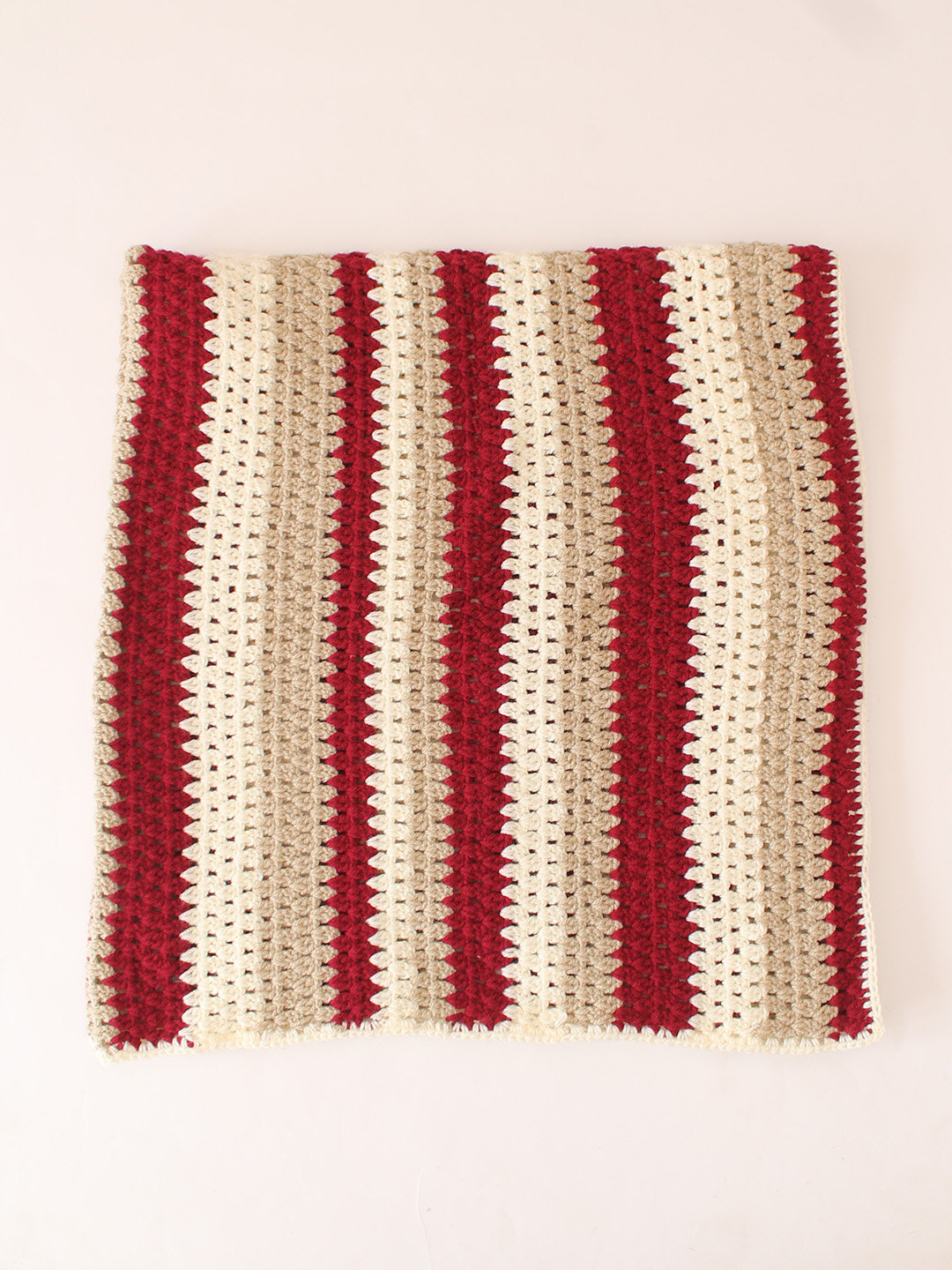 Woonie Striped Blanket - Maroon