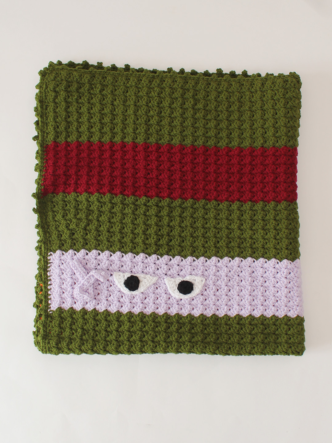 Woonie Handmade Eyes Blanket - Green