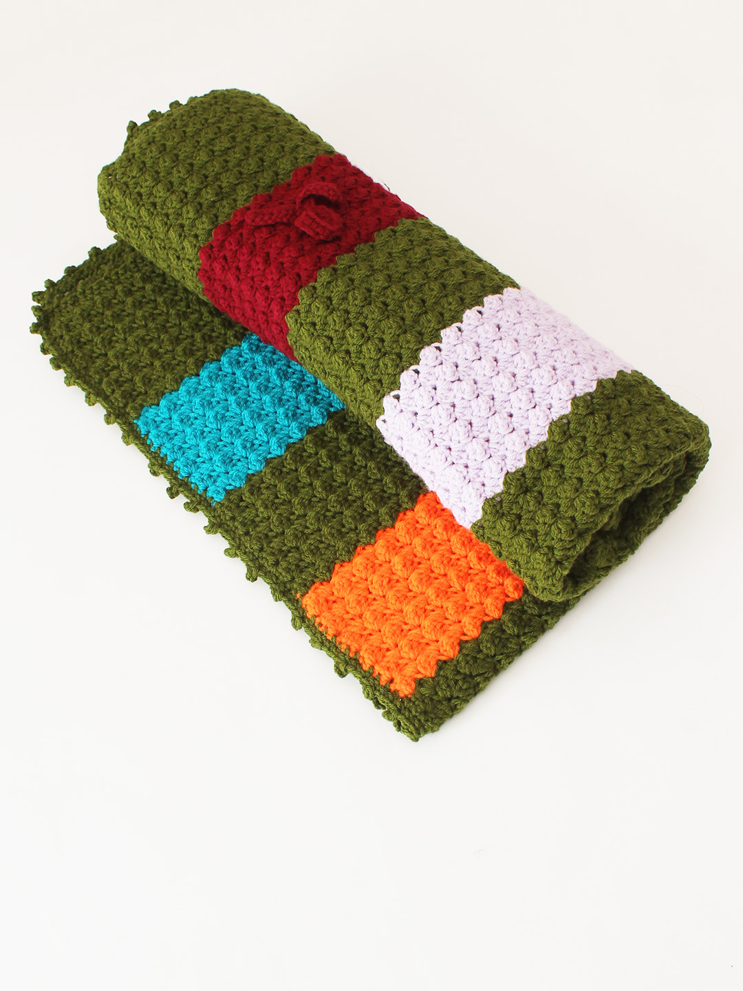 Woonie Handmade Eyes Blanket - Green