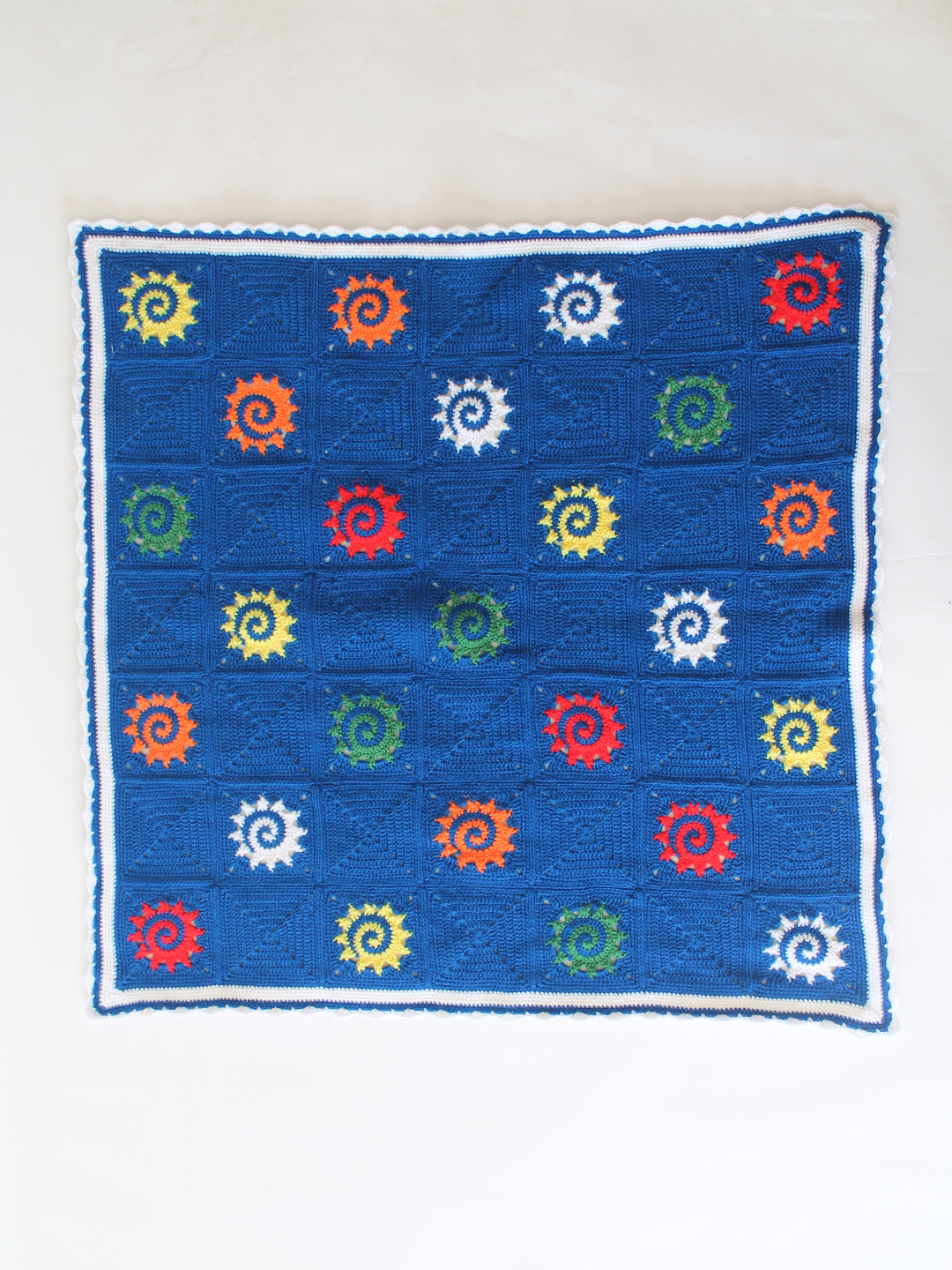 Woonie Handmade Crochet Blanket with Lining 40*40 inch